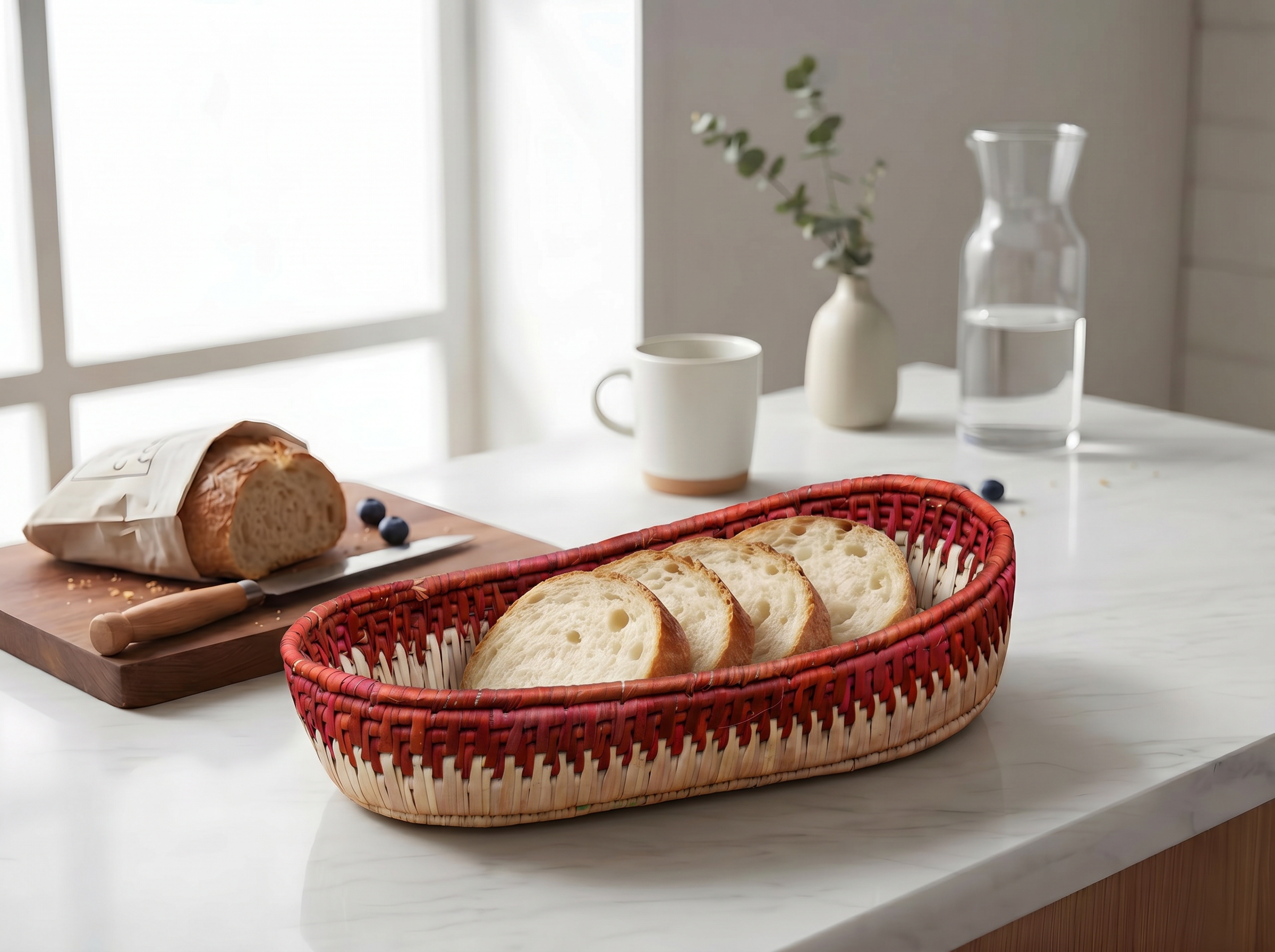 Pueblo Red Tortilla Basket