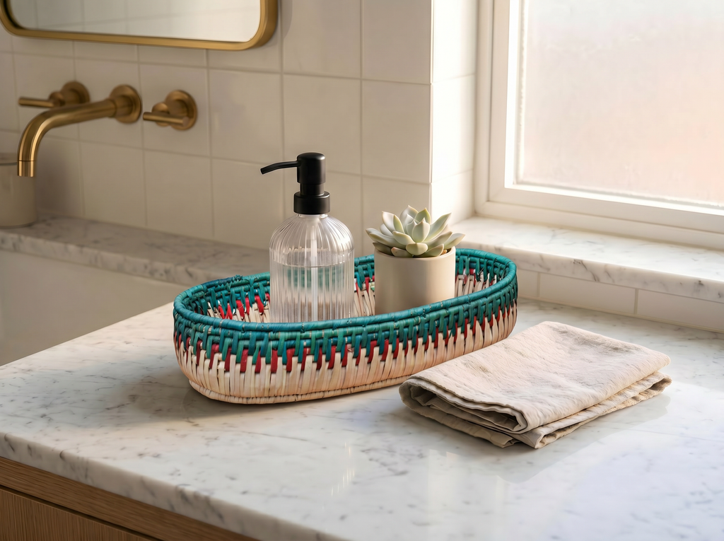 Turquoise Sky Tortilla Basket