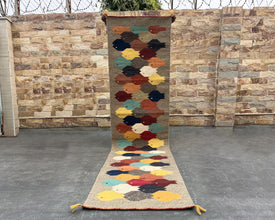 Rainbow Flatweave Runner Rug – 2.5x10 ft