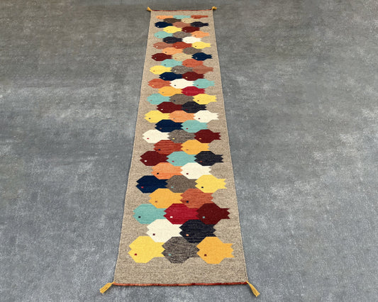 Rainbow Flatweave Runner Rug – 2.5x10 ft RR-071-25