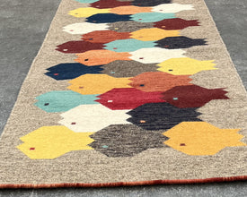 Rainbow Flatweave Runner Rug – 2.5x10 ft