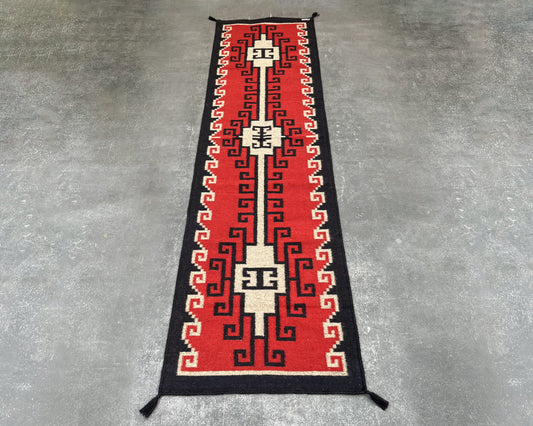 Red Mesa Flatweave Runner Rug – 2.5x10 ft RR-065-25