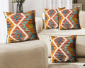 Set of 4 Vintage Wool Kilim Pillow - KC 2063 4