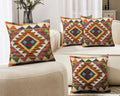 Set of 4 Vintage Wool Kilim Pillow - KC 2055 4