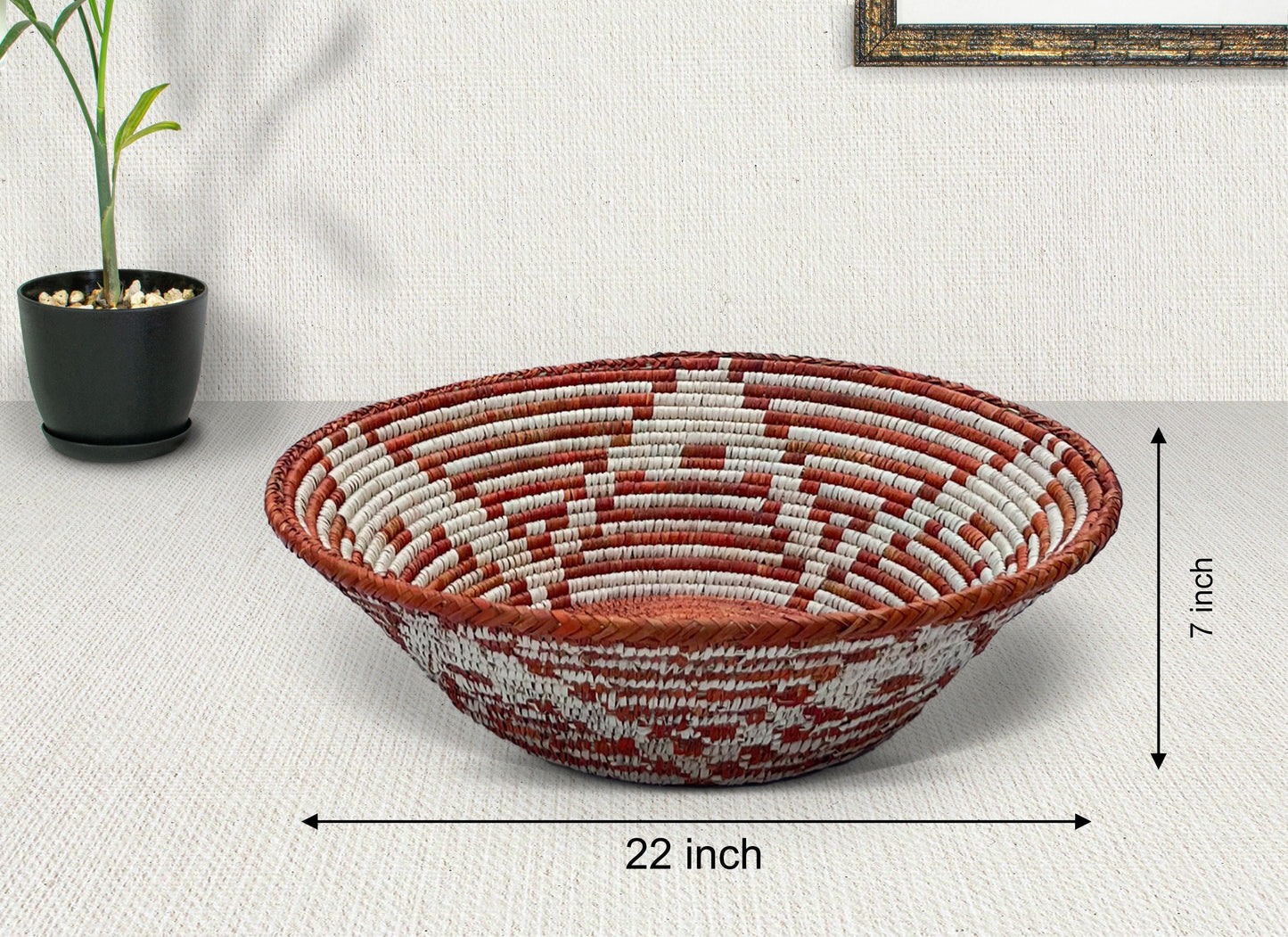 Clay Star Bowl Basket 22-Inch LBW-518-22