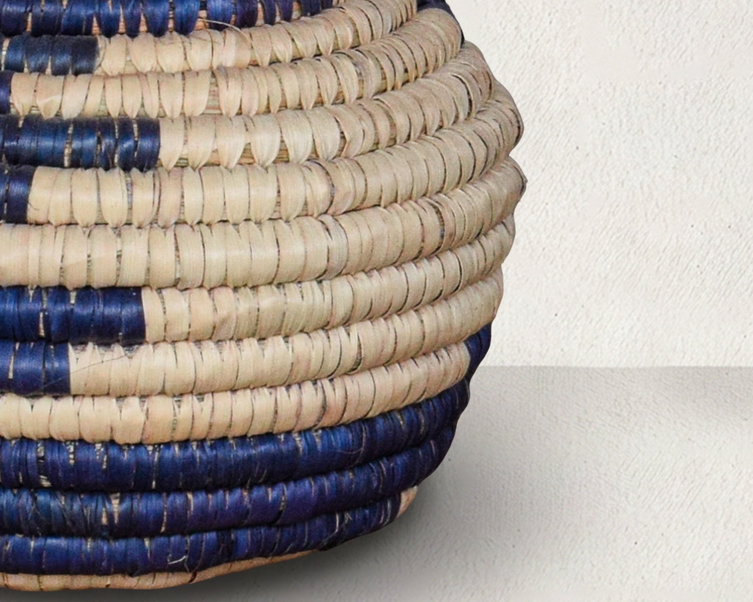 Navy Stairs Small Coiled Vase Potter