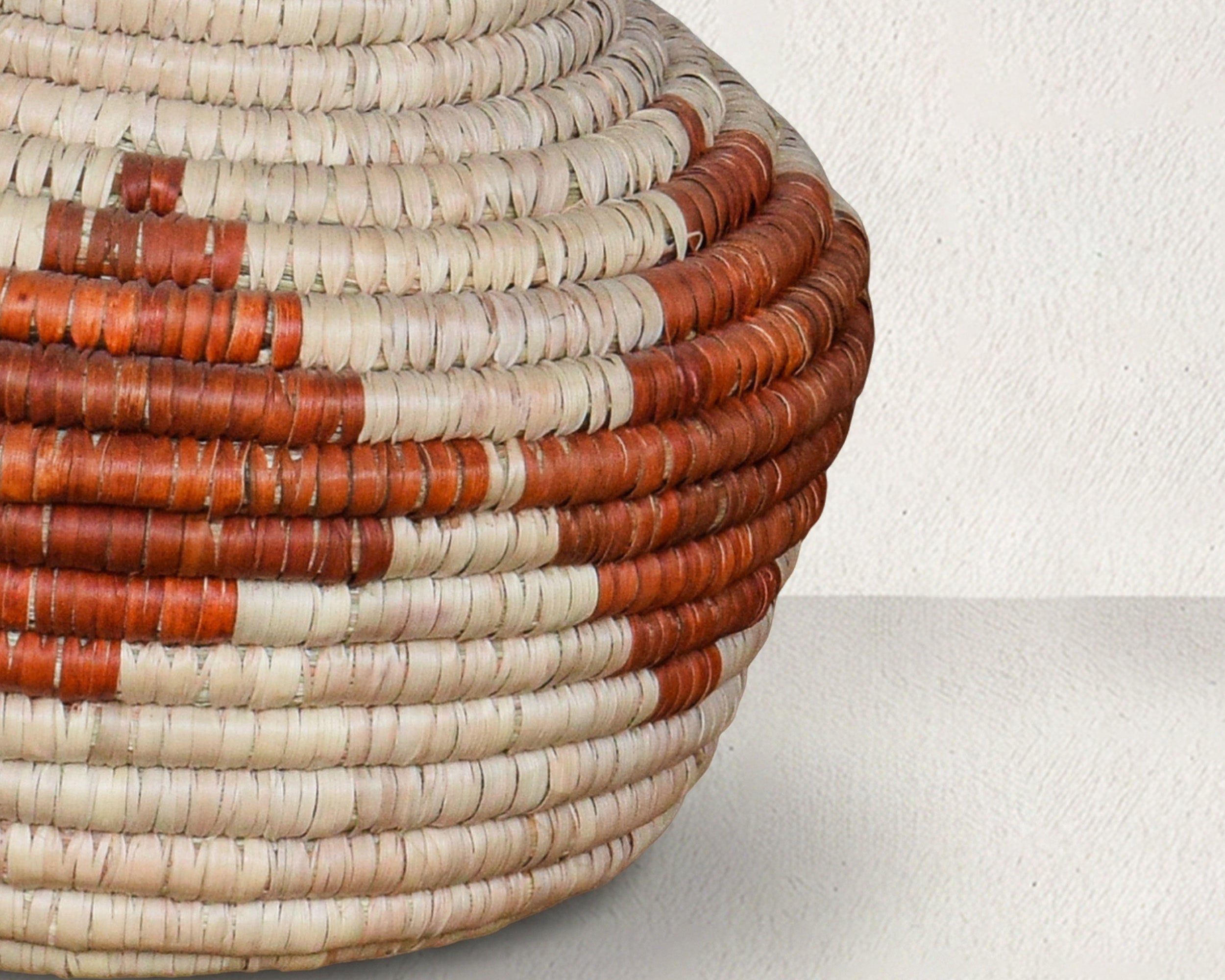 Rust Cubes Coiled Vase