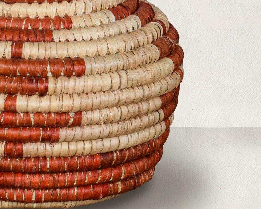 Brown Steps Coiled Vase