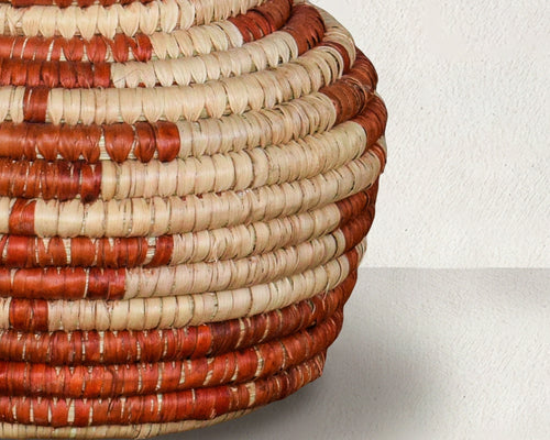 Brown Steps Coiled Vase