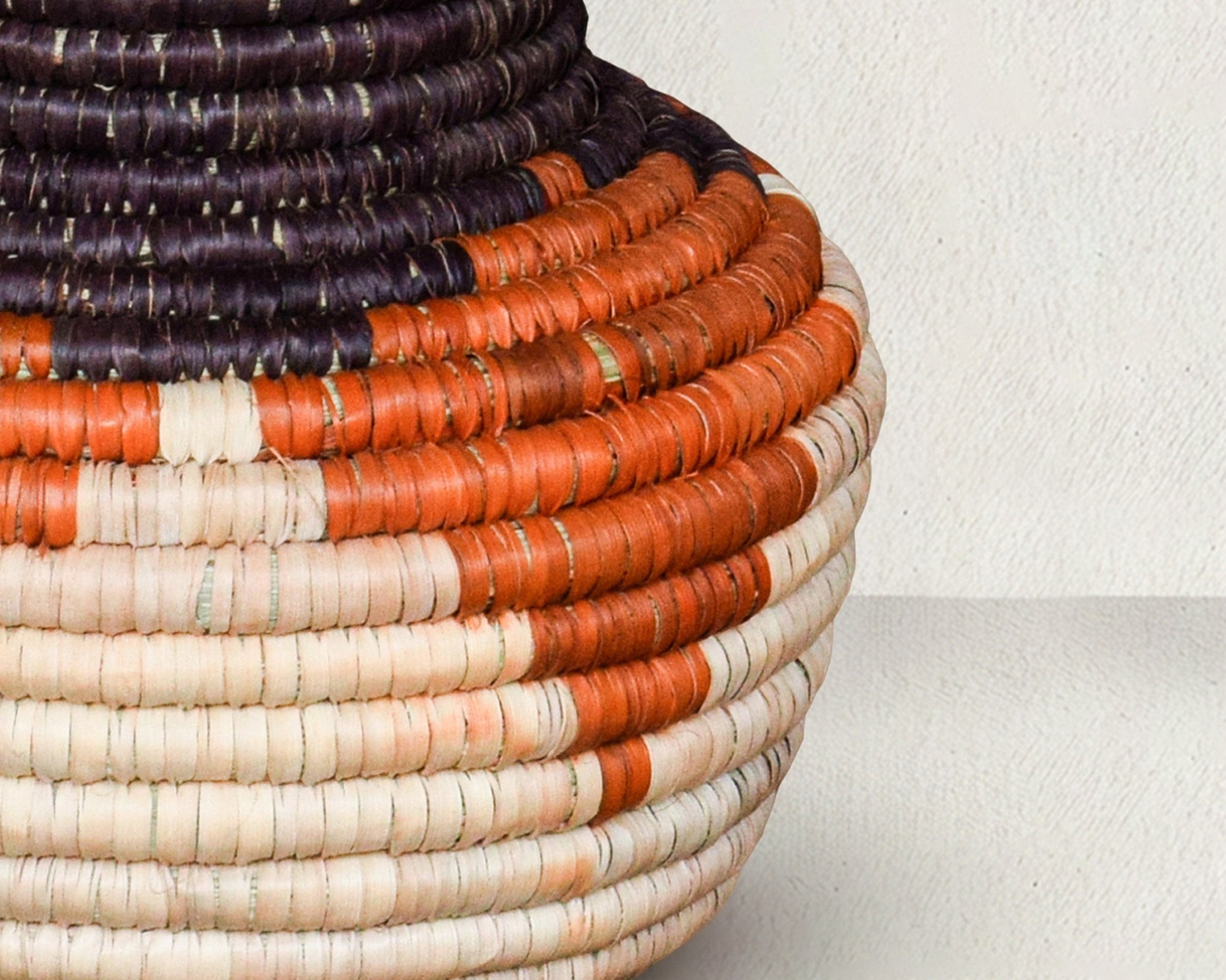 Cube Motif Coiled Vase