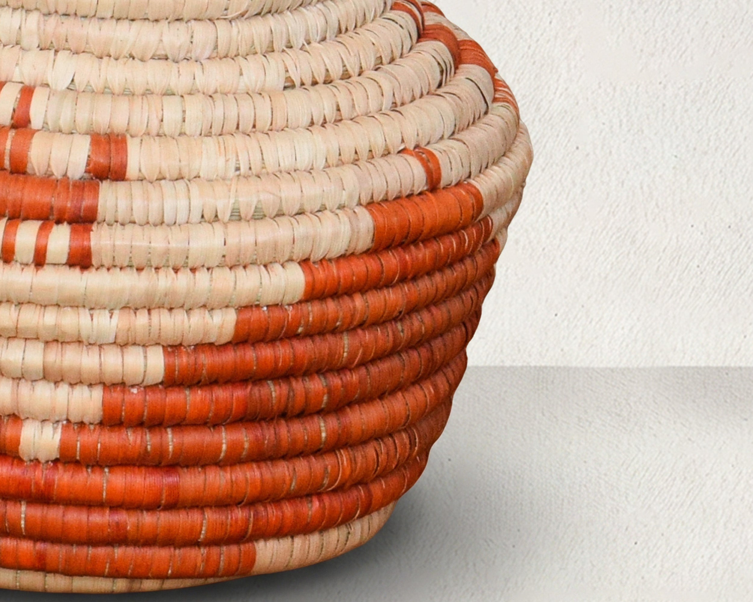 Orange Dog Triangles Small Coiled Vase Potter