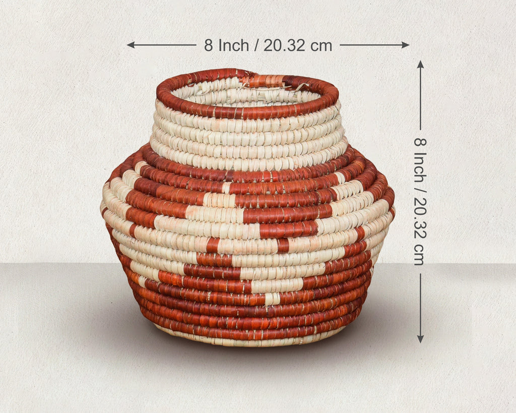 Rust Kingra Small Coiled Vase Potter