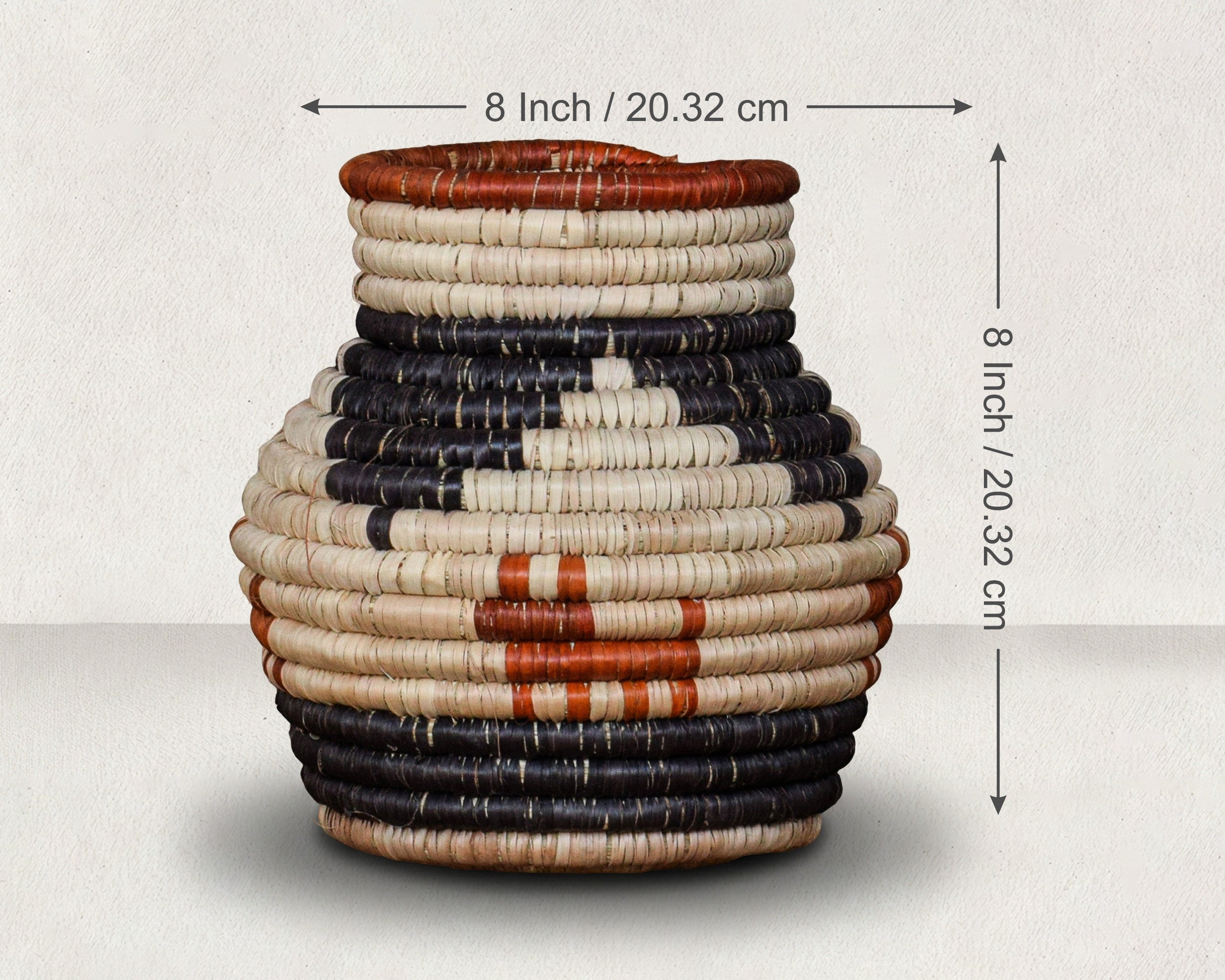 Tri-Layered Coiled Vase