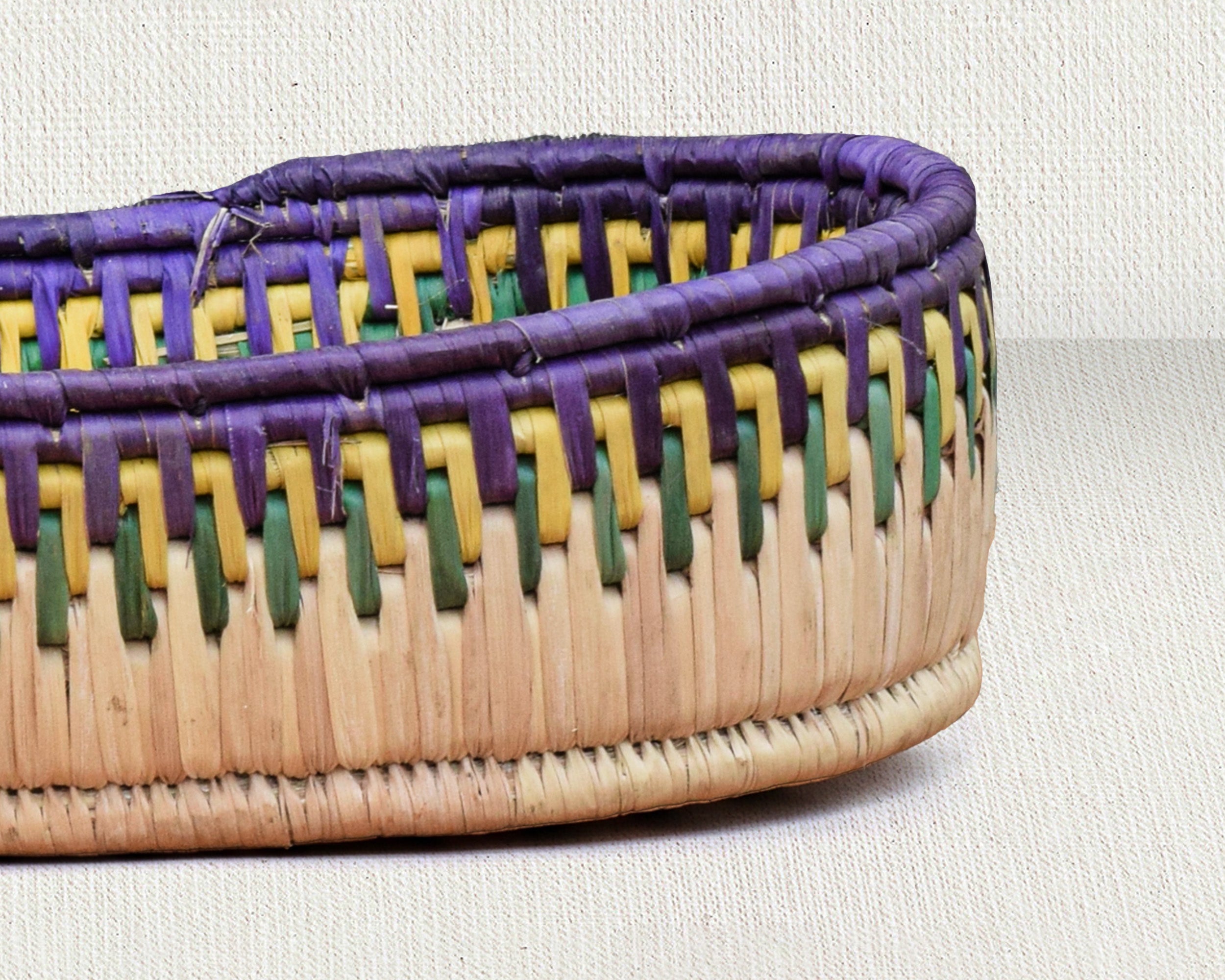 Lillac Handwoven Oval Tortilla Basket