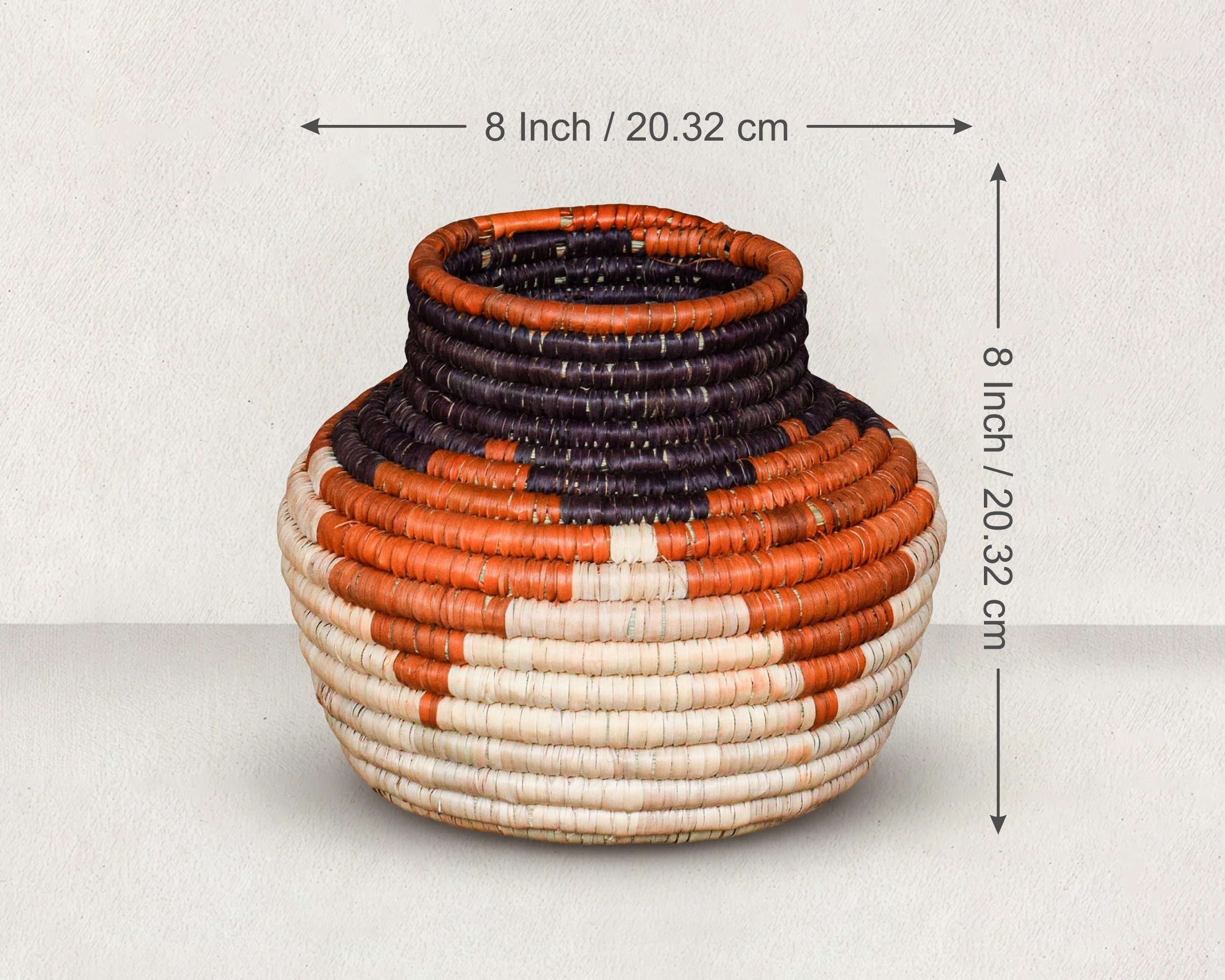 Cube Motif Coiled Vase
