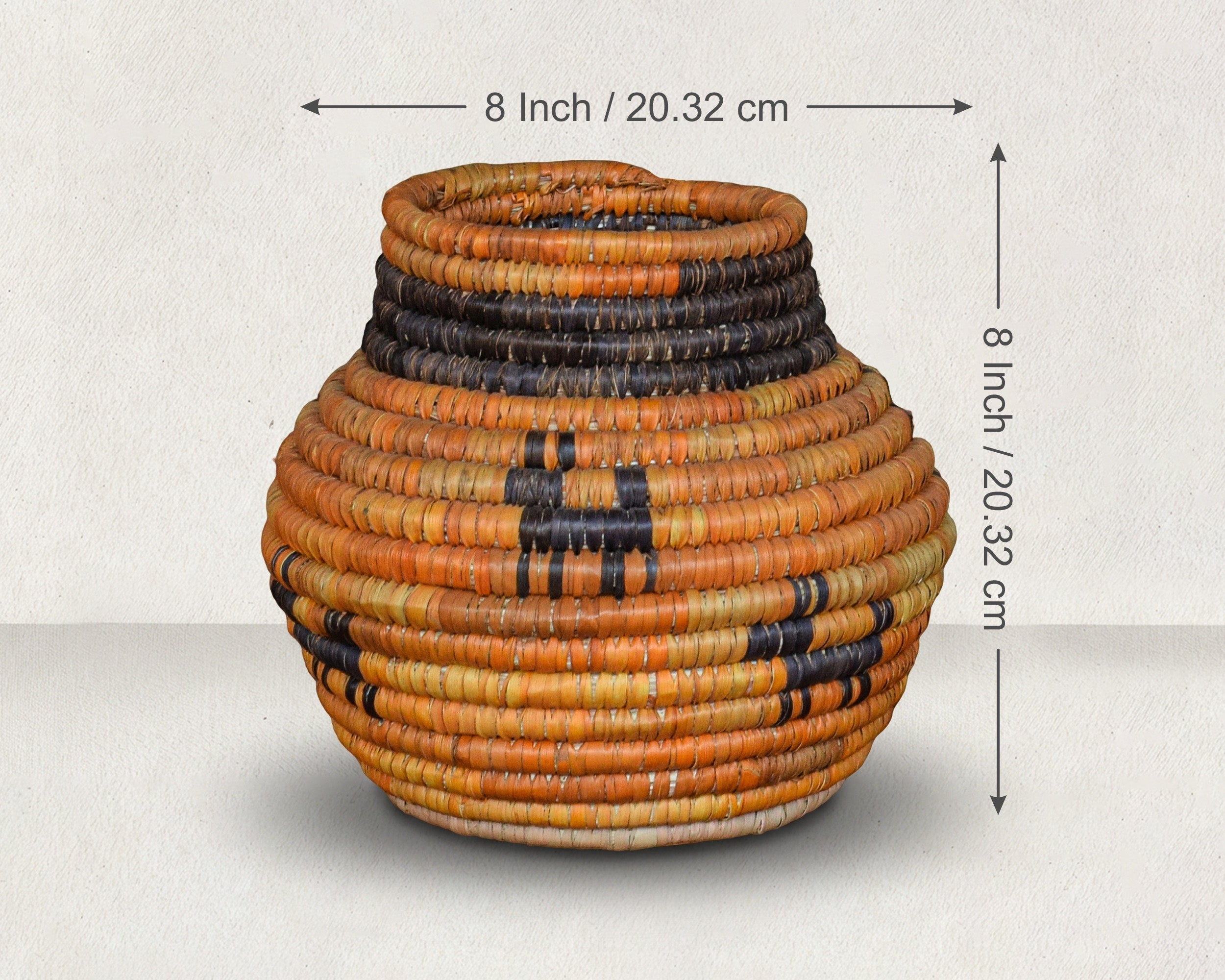 Amber Dogs Coiled Vase