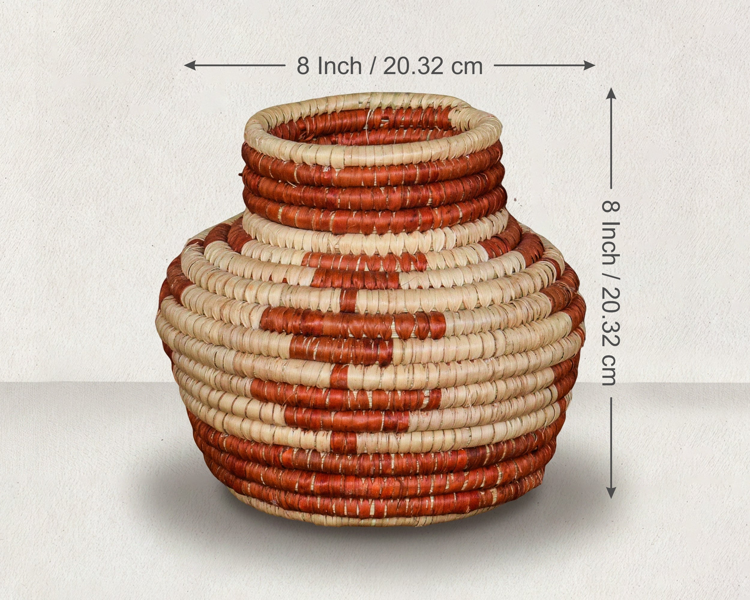 Brown Steps Coiled Vase