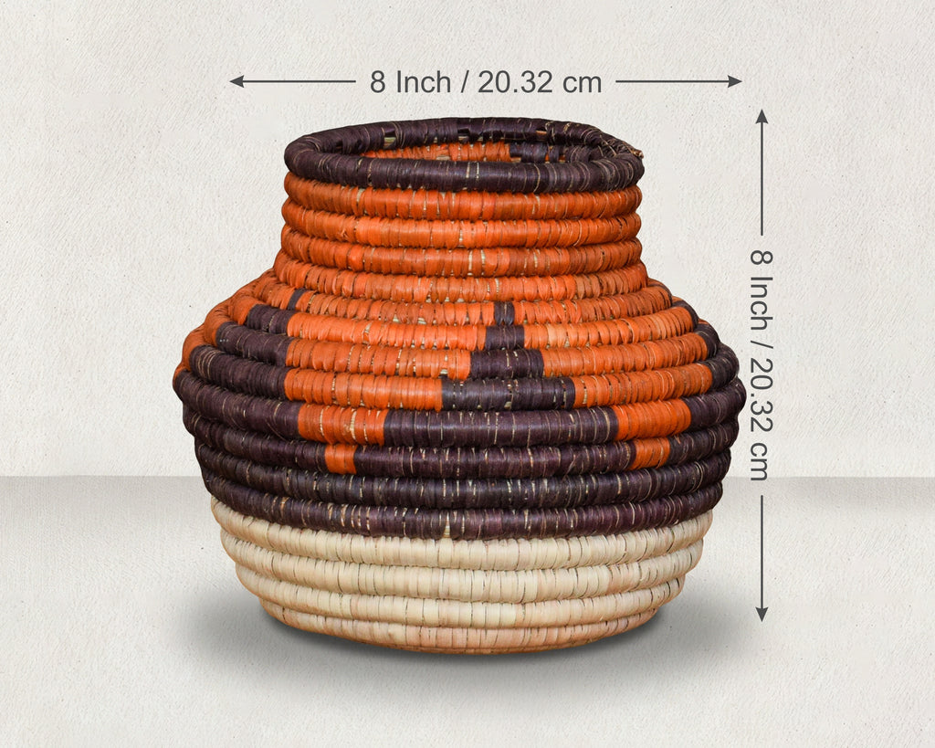 Amber Steps Coiled Vase