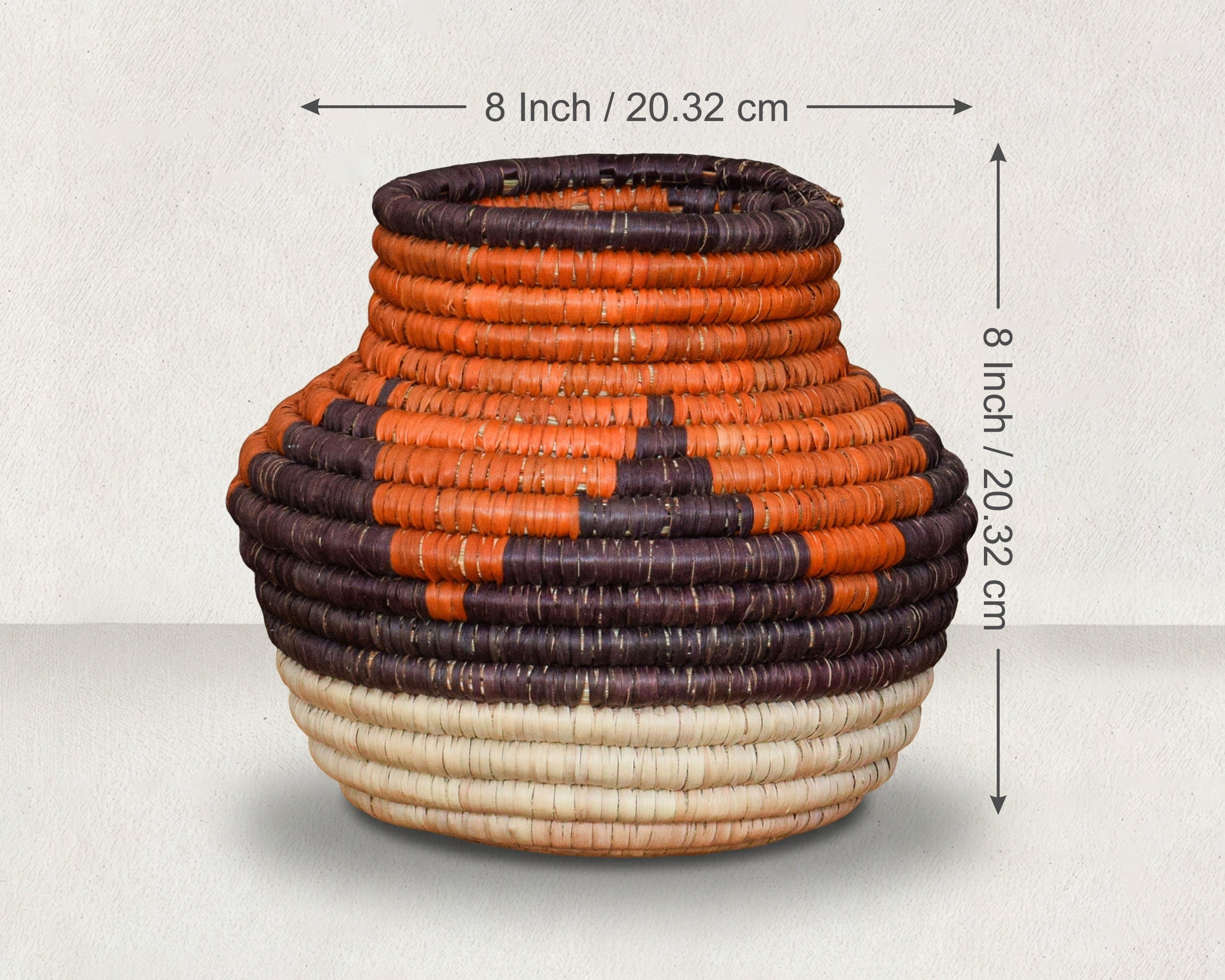 Amber Steps Coiled Vase
