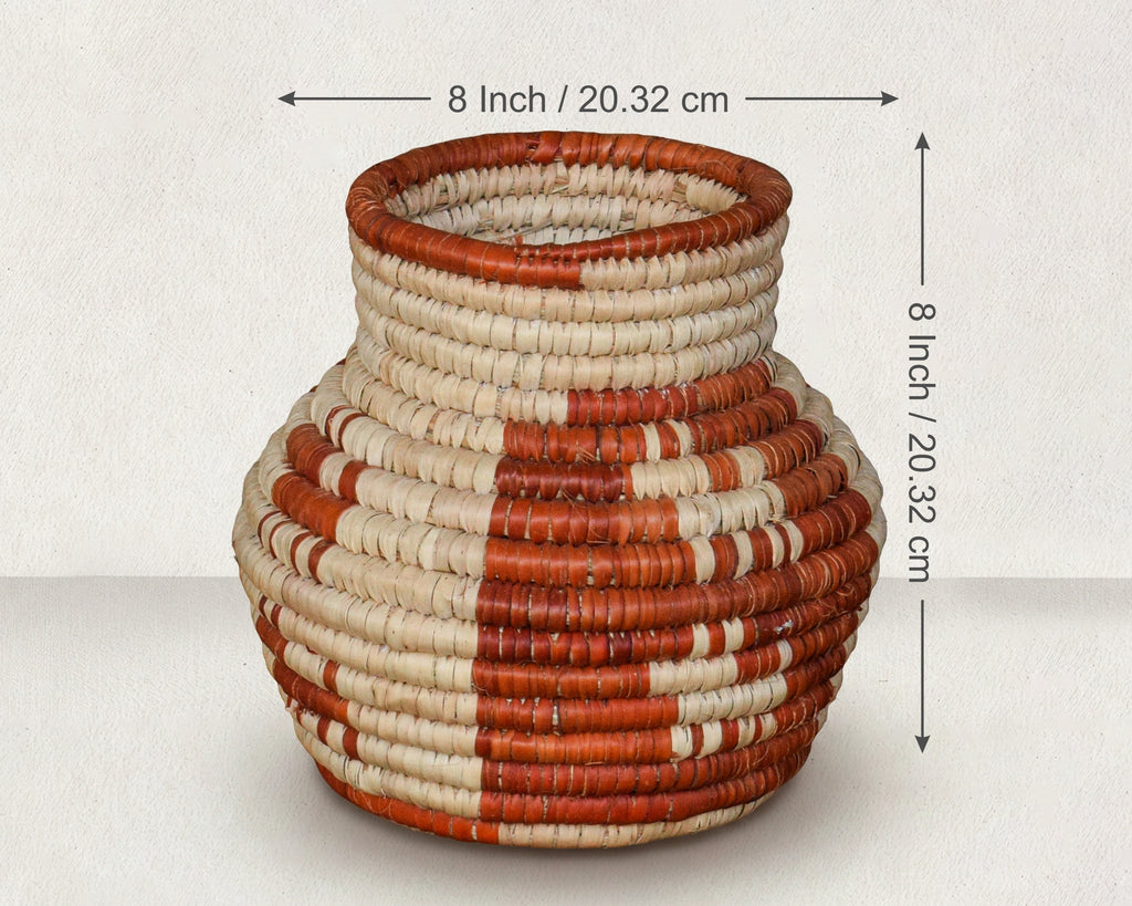 Orange Dog Orbit Coiled Vase