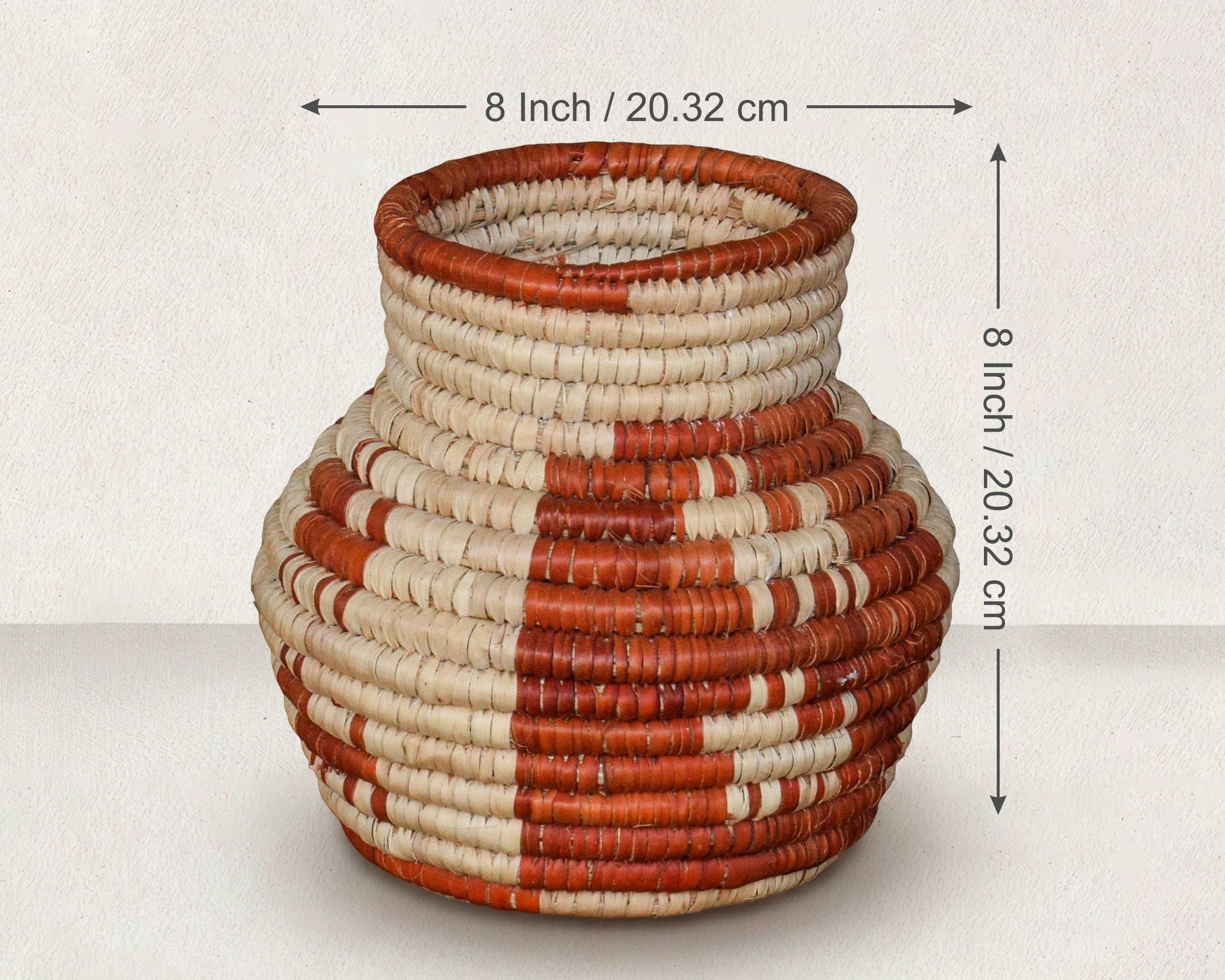 Orange Dog Orbit Coiled Vase