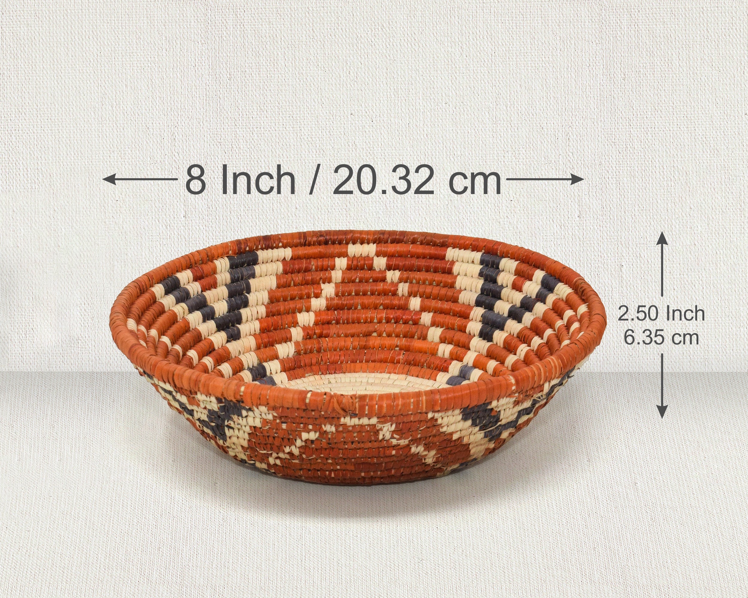 Orange Lotus Bowl Basket