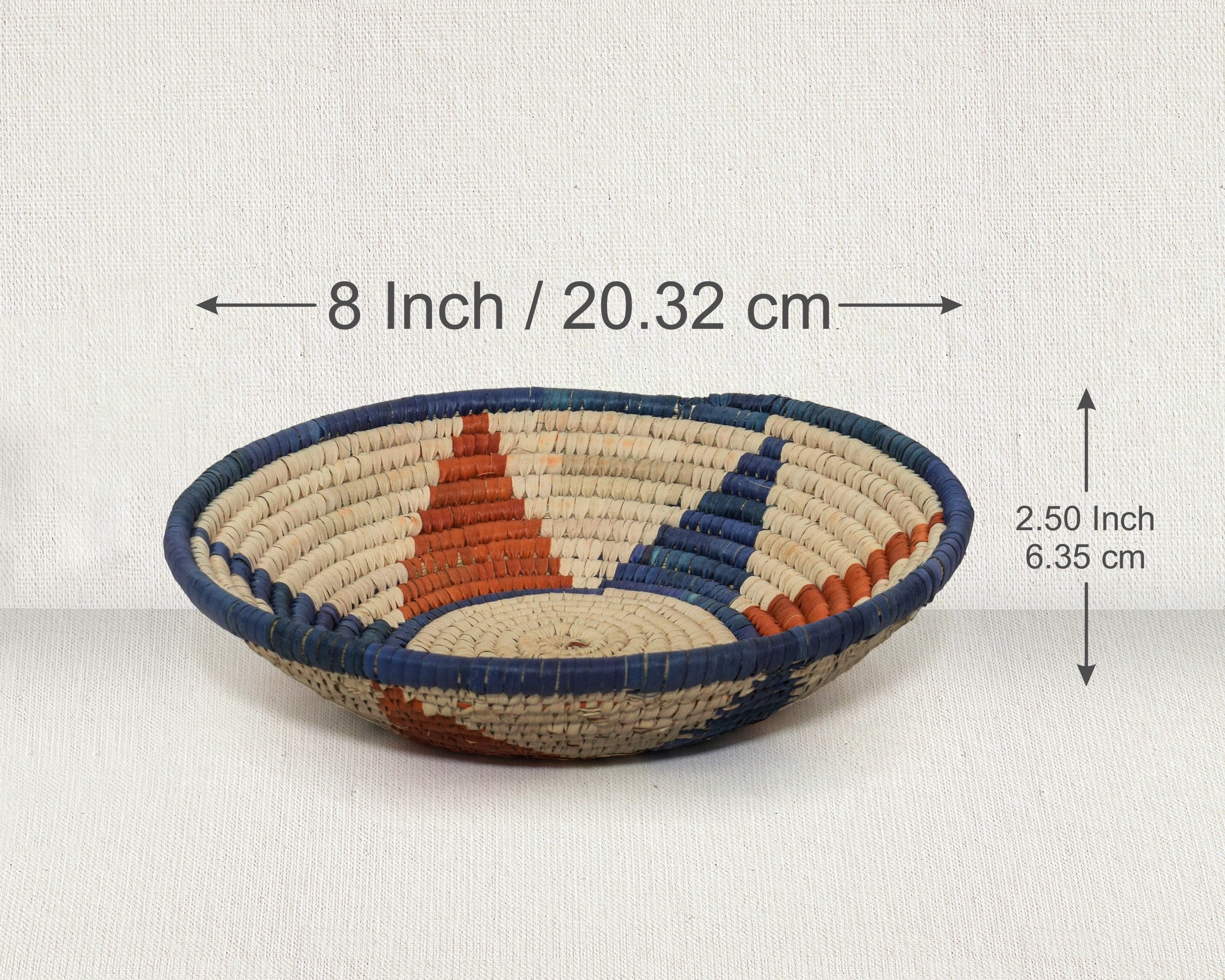 Blue & Orange Star Bowl Basket