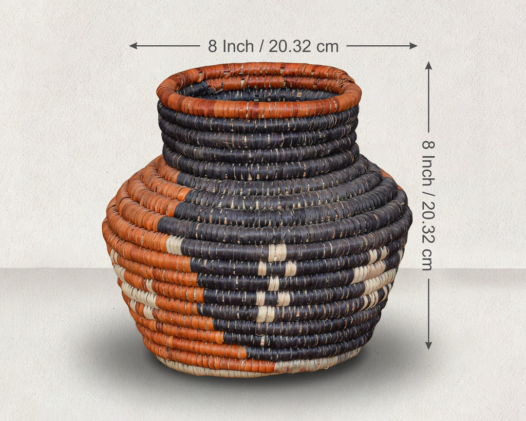 Day & Night Coiled Vase