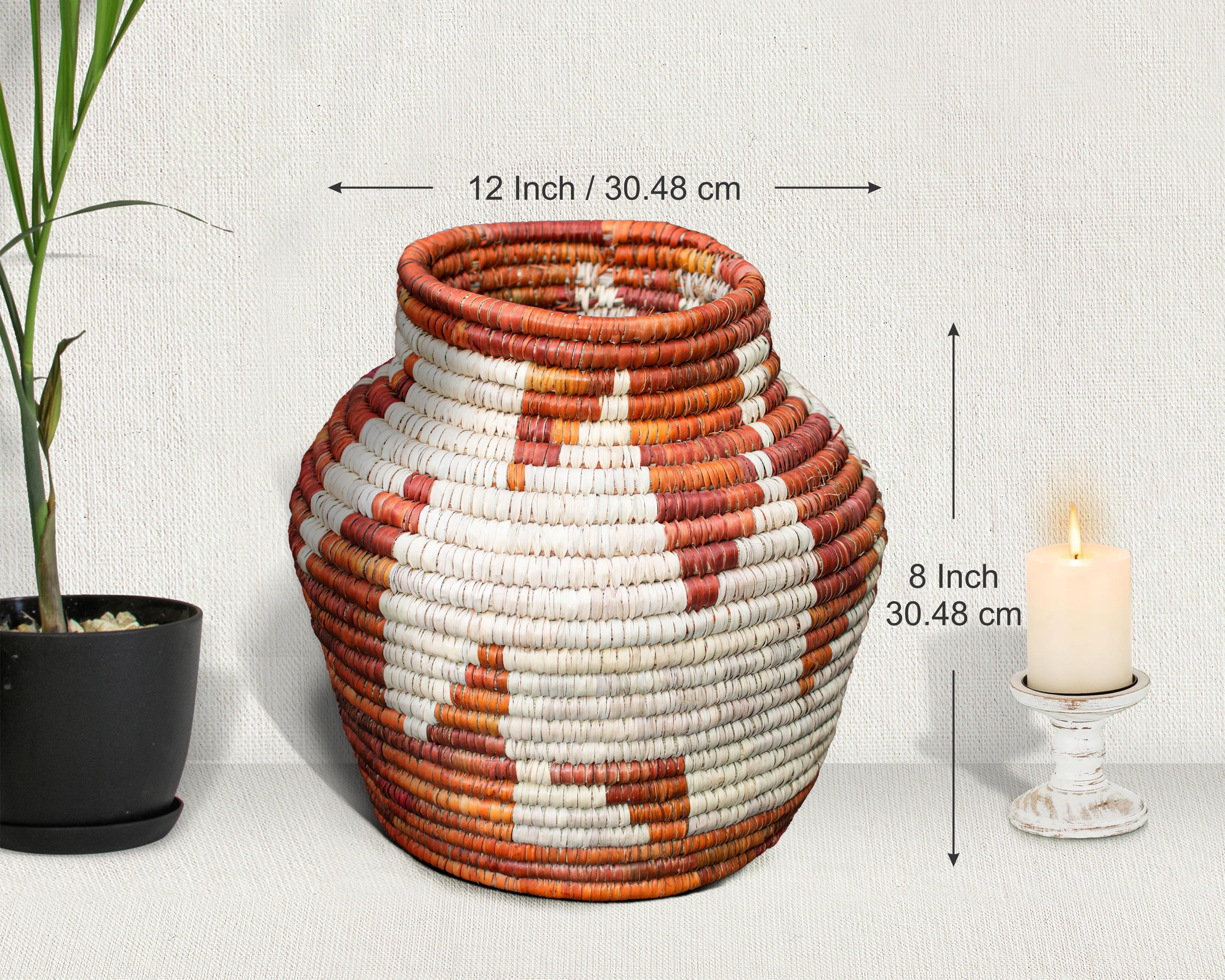 Wavy Storm Vintage Potter Basket - PP-1134-12