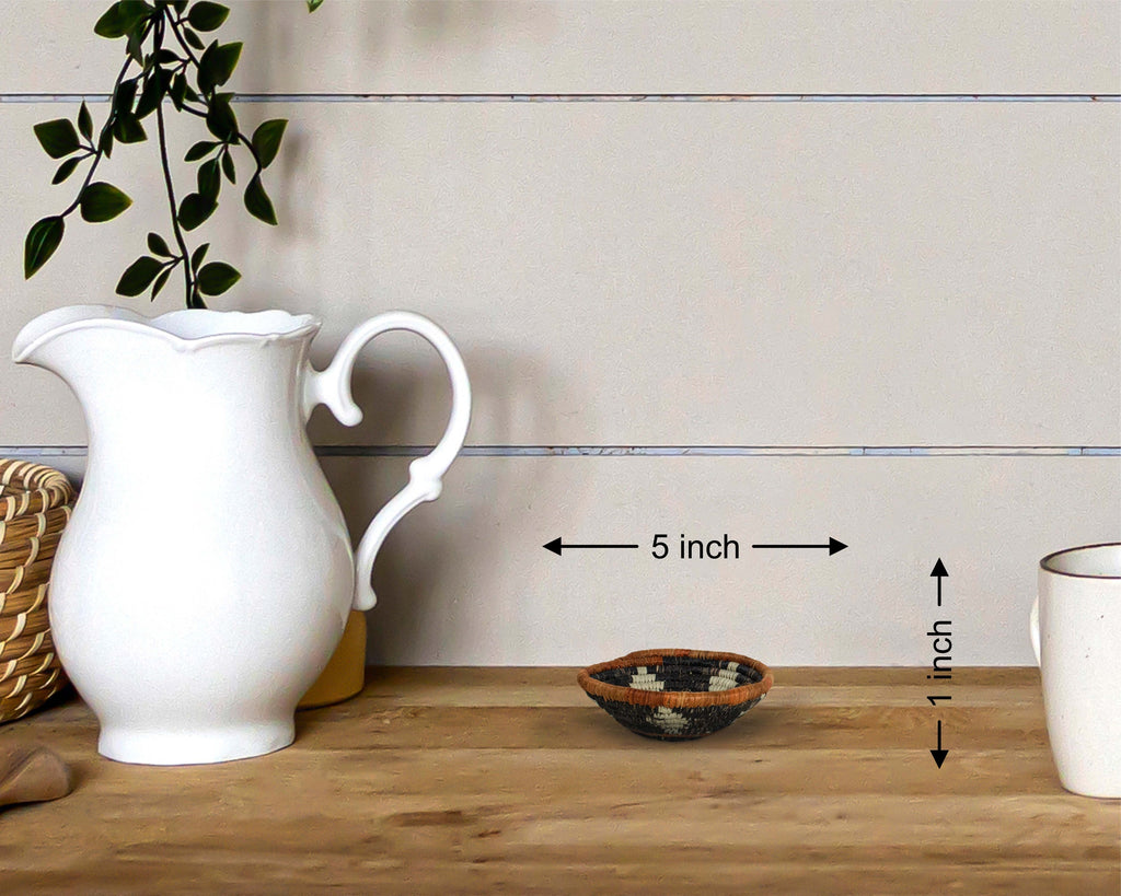 Boho Medallions Miniature Basket Pack of 5 - LBW-1609-5 A