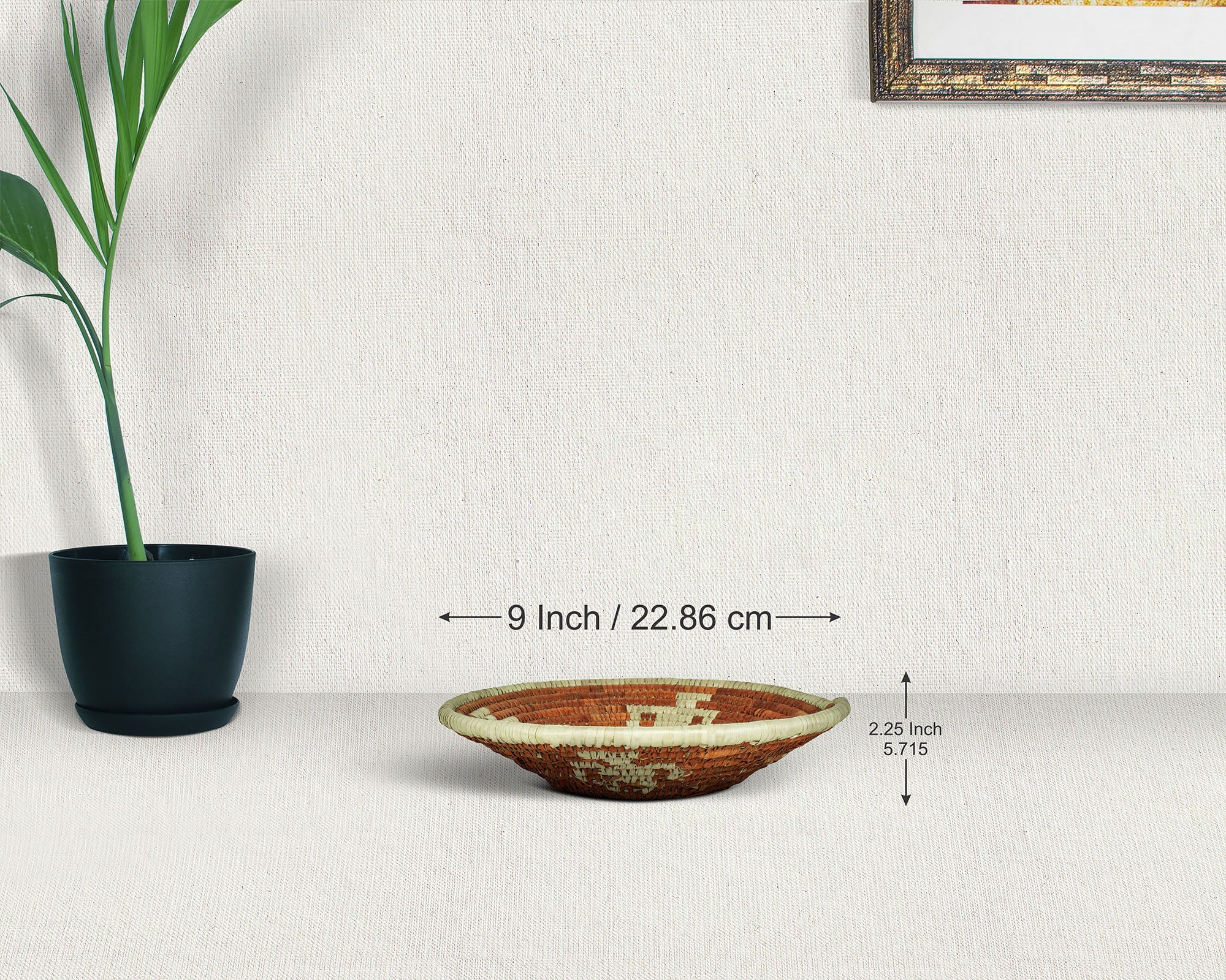 Pictograph Red Bowl Basket 8-inch LBW-418-7