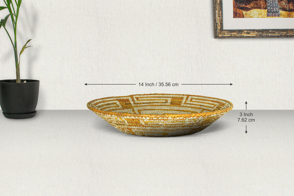 Golden Mirage Bowl Basket