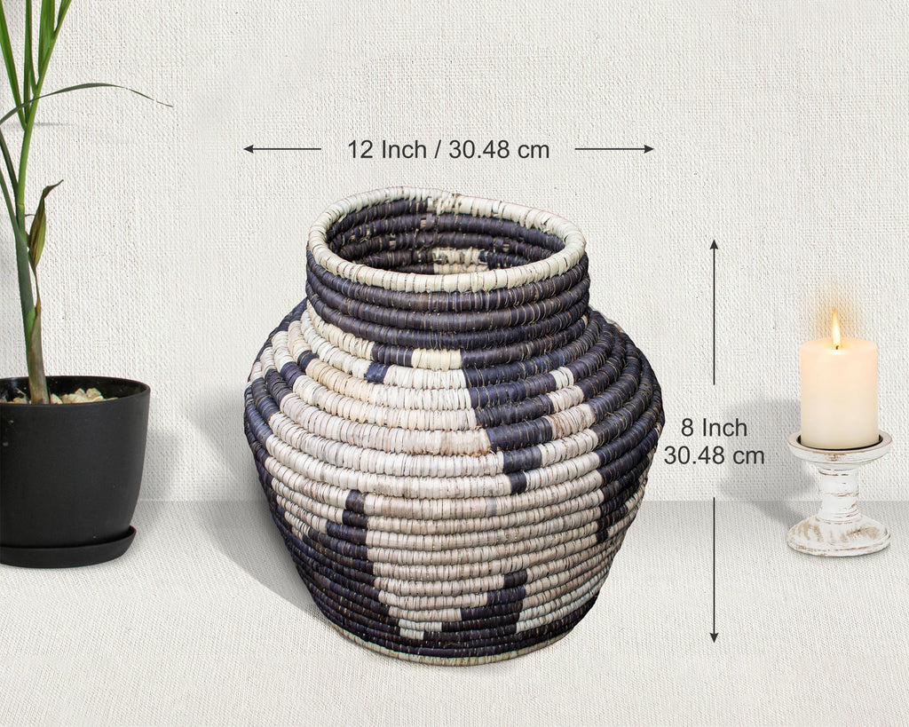 Wavy Night Vintage Potter Basket - PP-1127-12