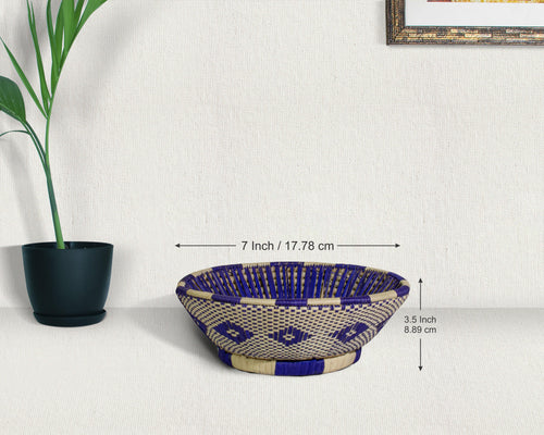 Blue Saturn Fruit Bowl