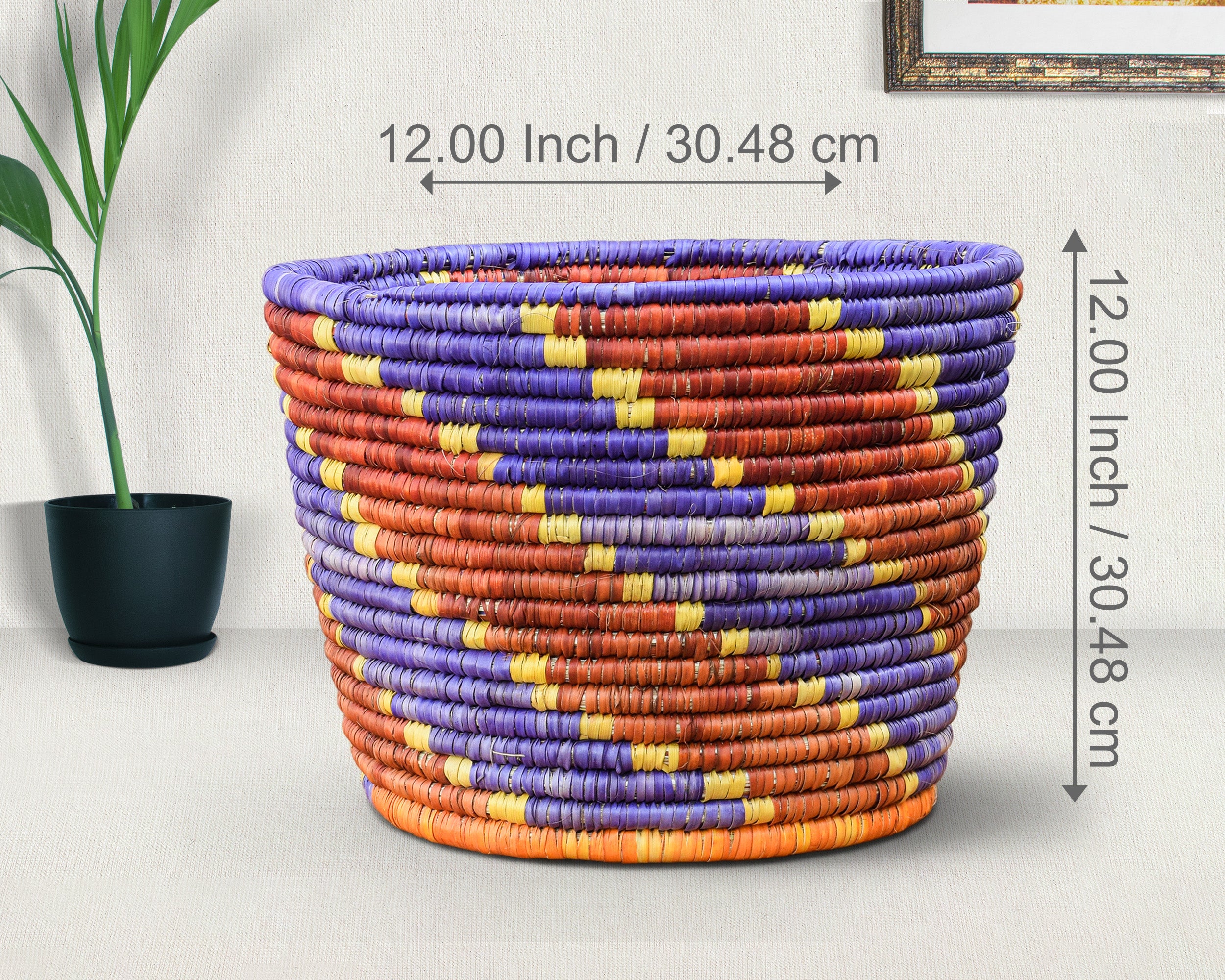 Indigo Stairs Planter Basket