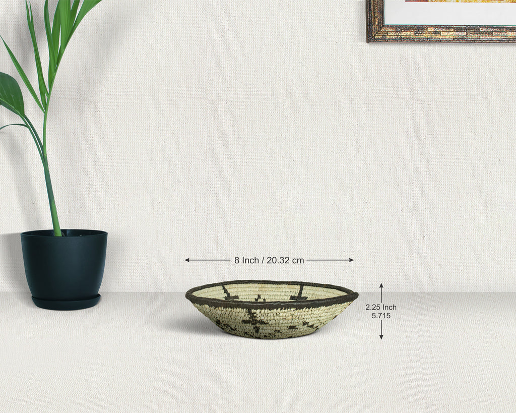 Sageblossom Black Bowl Basket 8-inch LBW-457-7