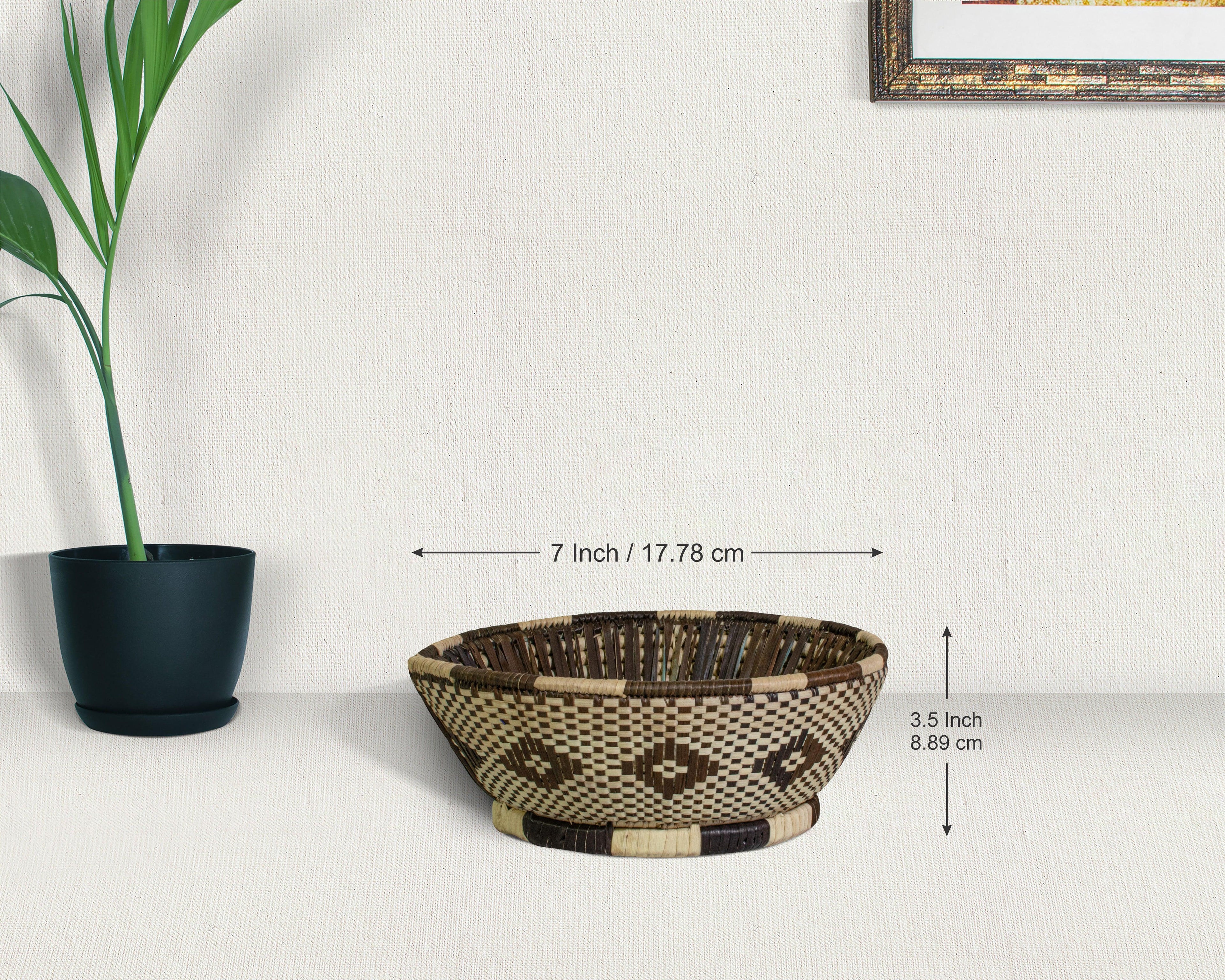 Brown Jupiter - Fruit & Vegetable Bowl Basket 7-inch FB-805-07