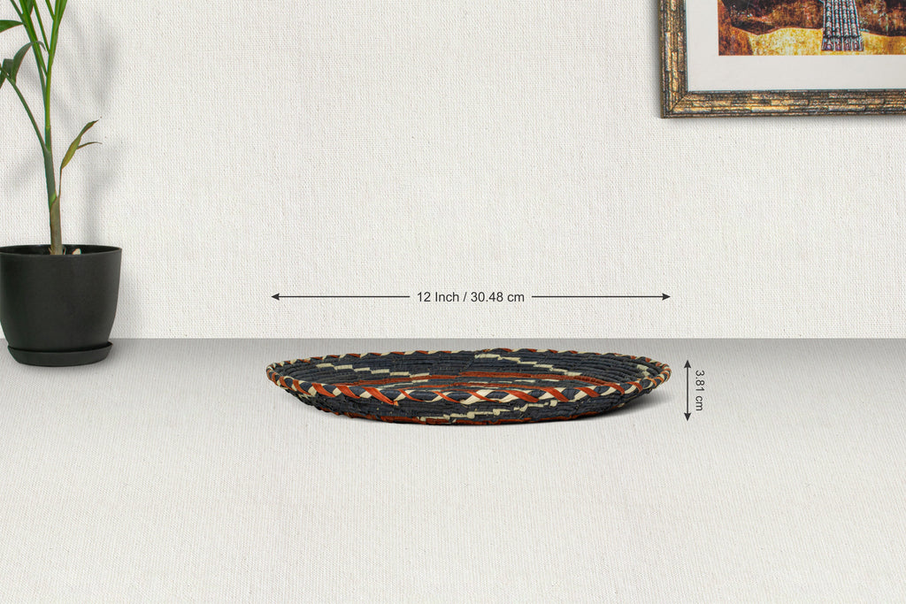 Black Wings Flat Basket 12-Inch PL-308-12 A