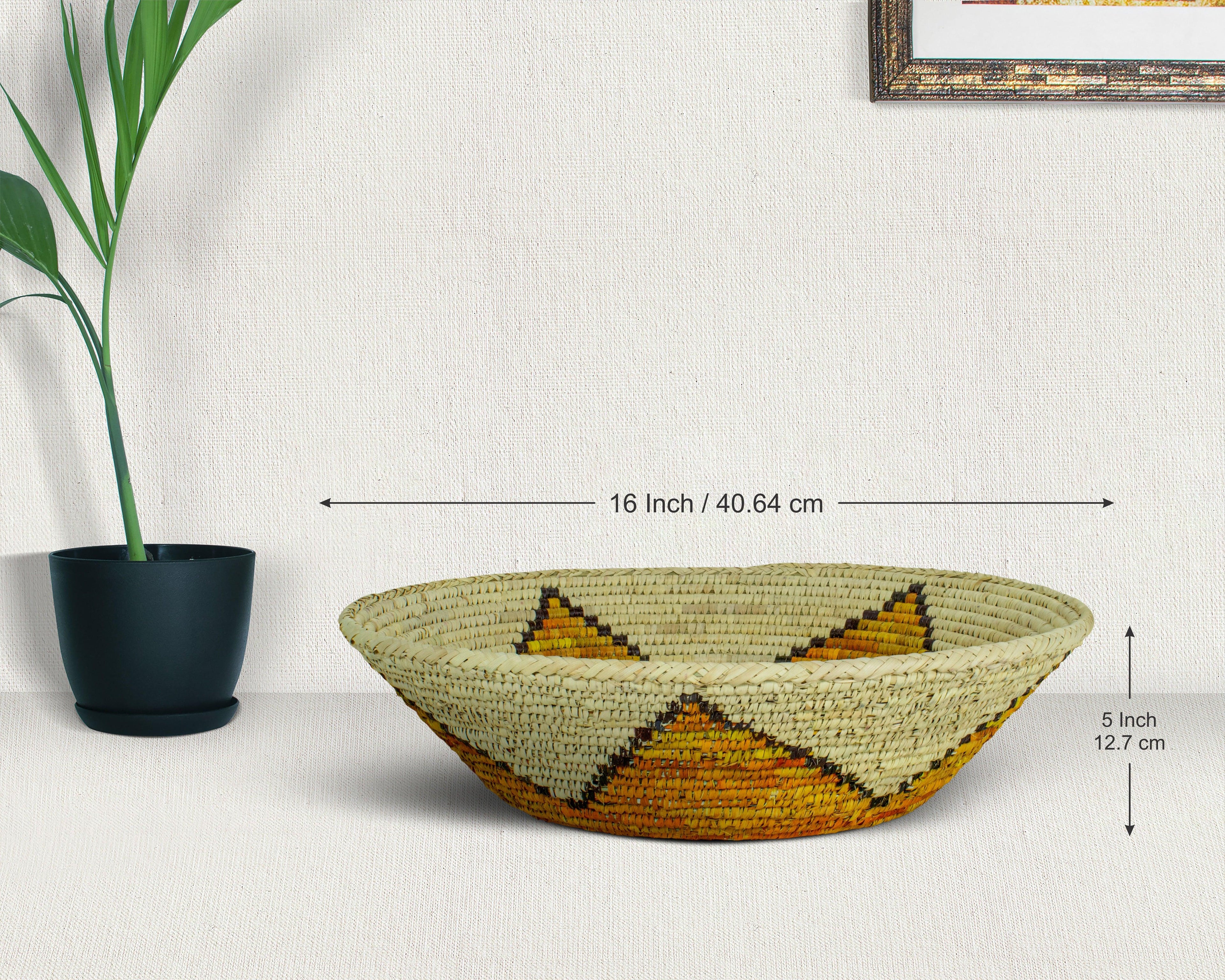 Zia Star Yellow Deep Bowl 16-inch DB-723-16