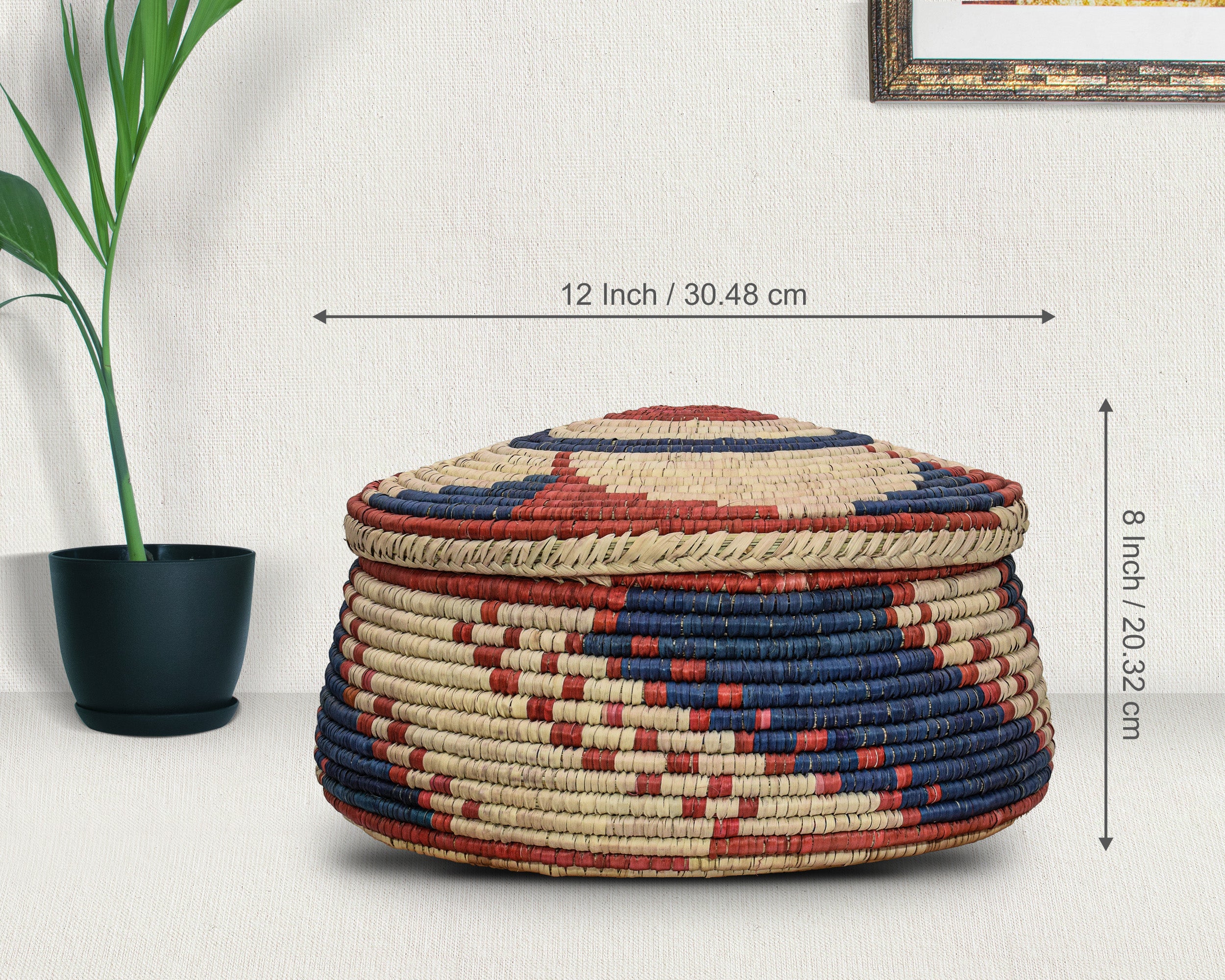 Blooming Flower Lidded Basket