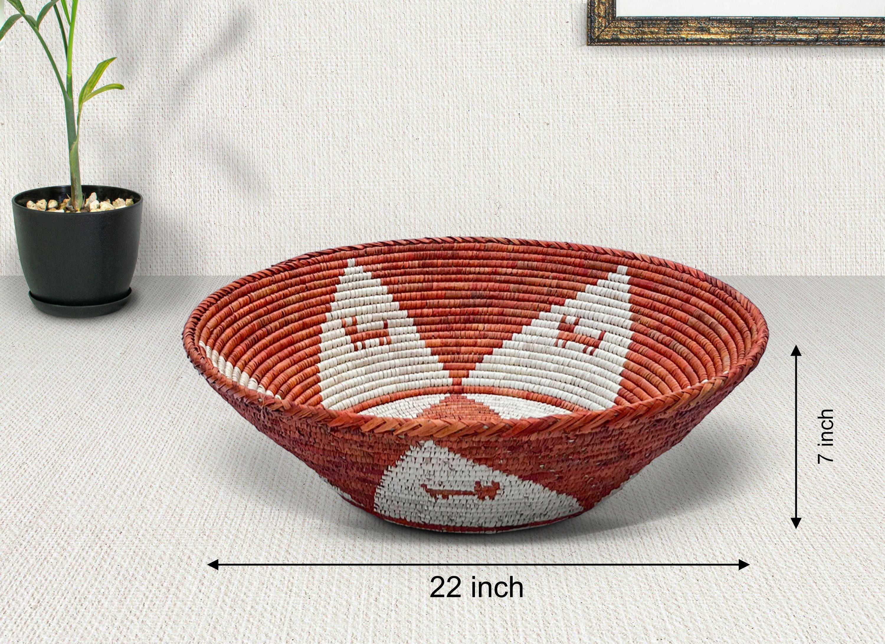 Orange Dogs Bowl Basket 22-Inch LBW-083-22