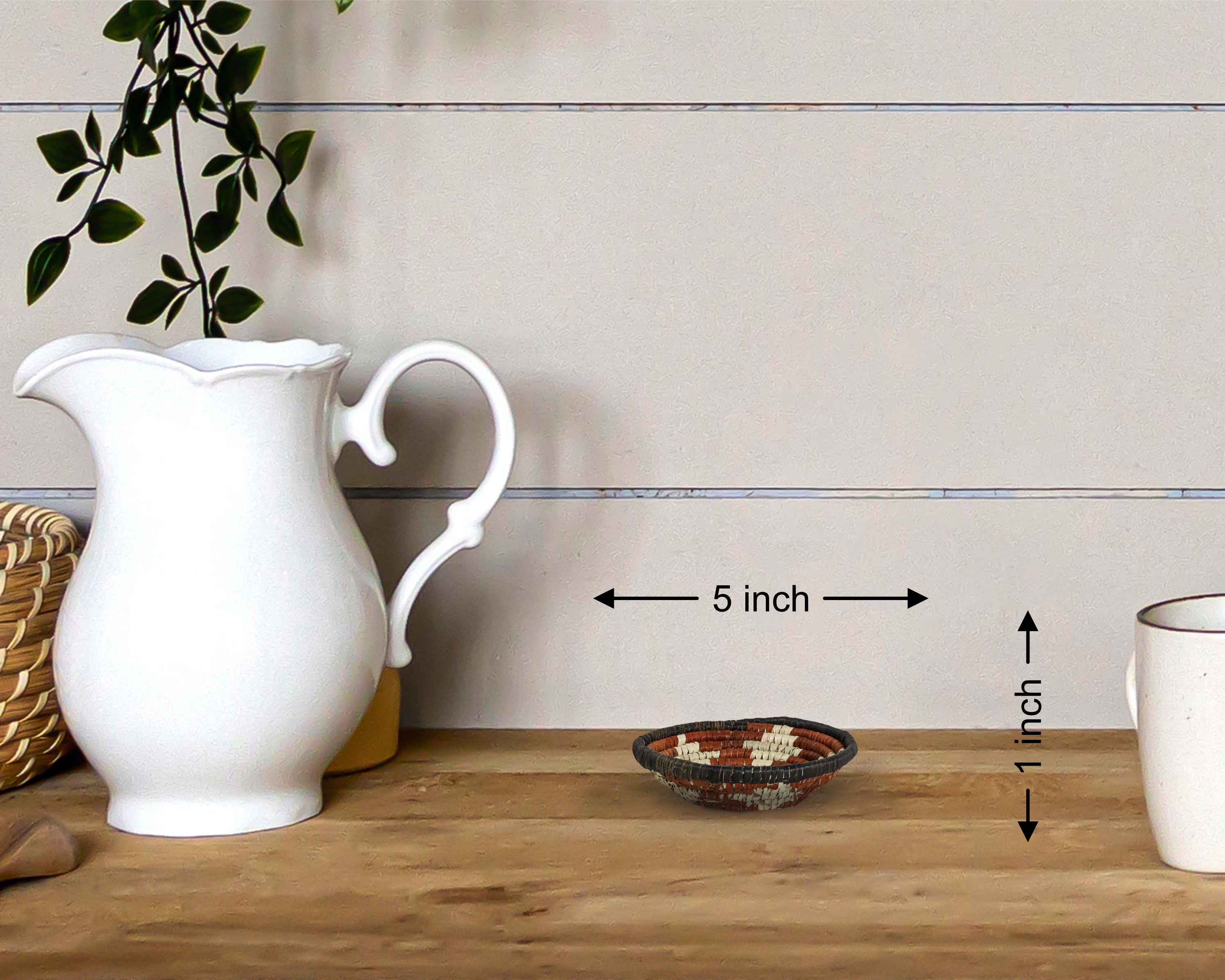 Boho Medallions Miniature Basket Pack of 5 - LBW-1609-5 B