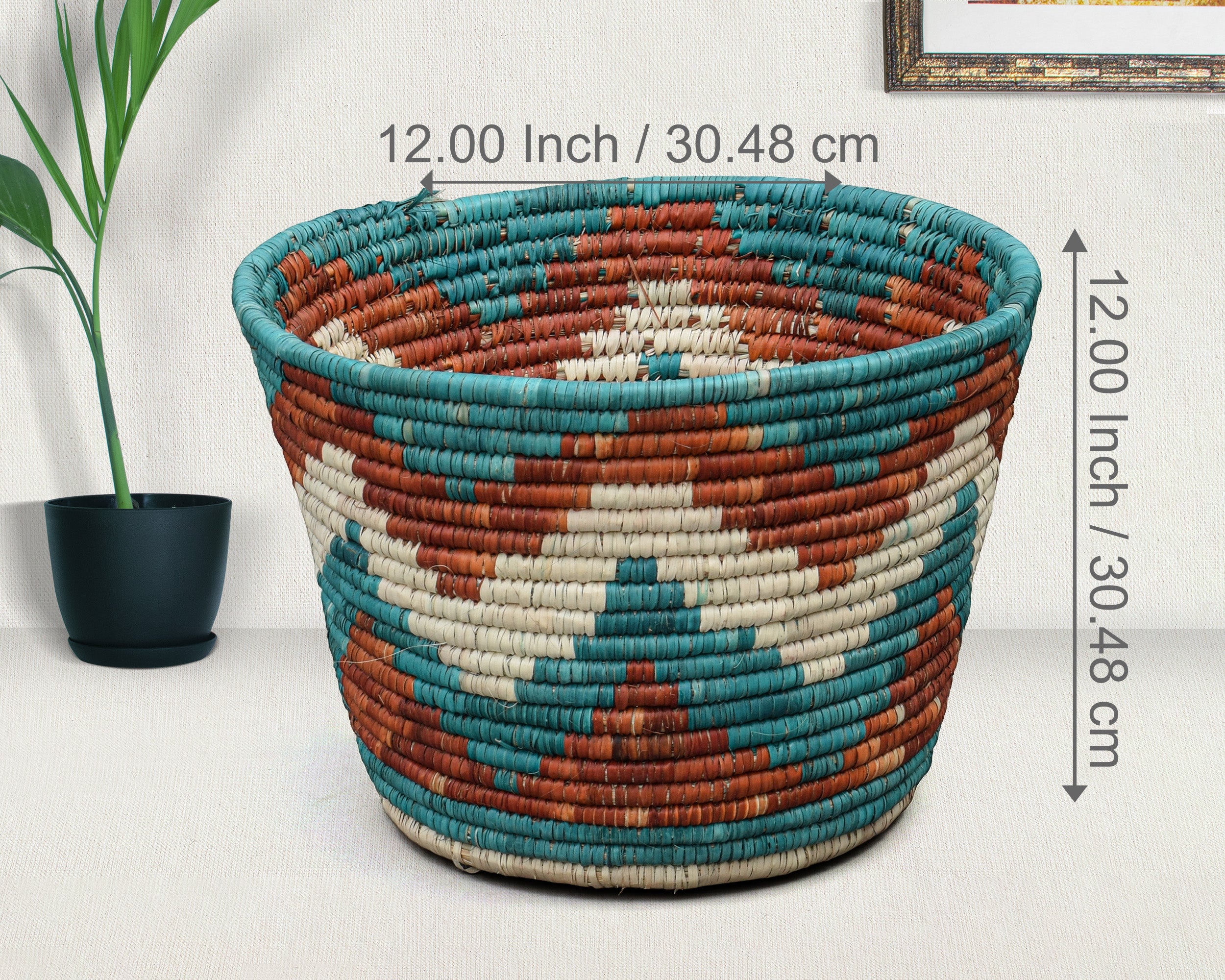 Star Motif Planter Basket