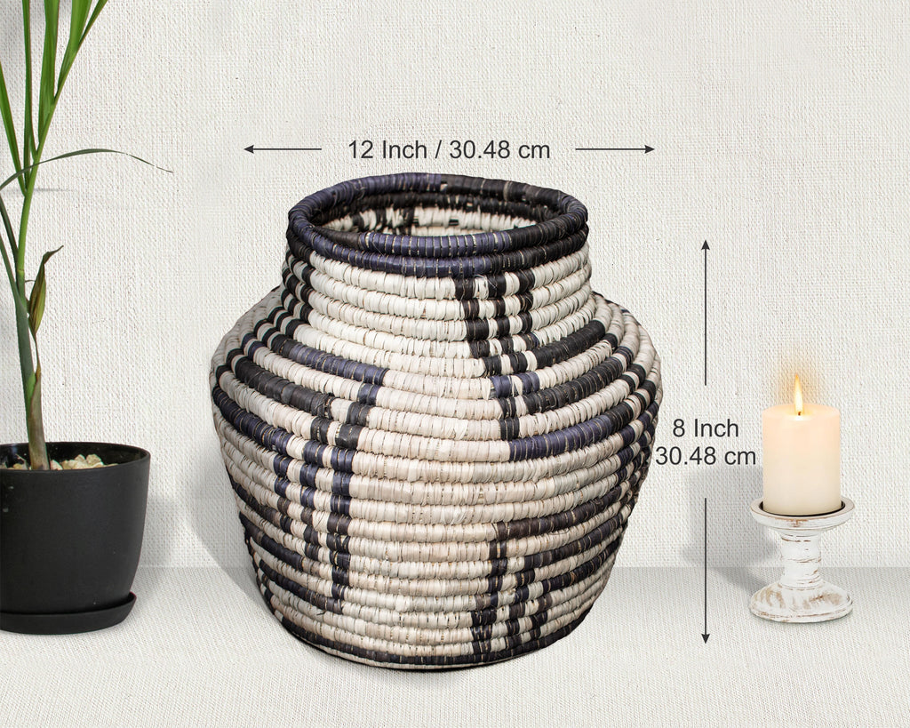 Stairs Black Vintage Potter Basket - PP-1129-12