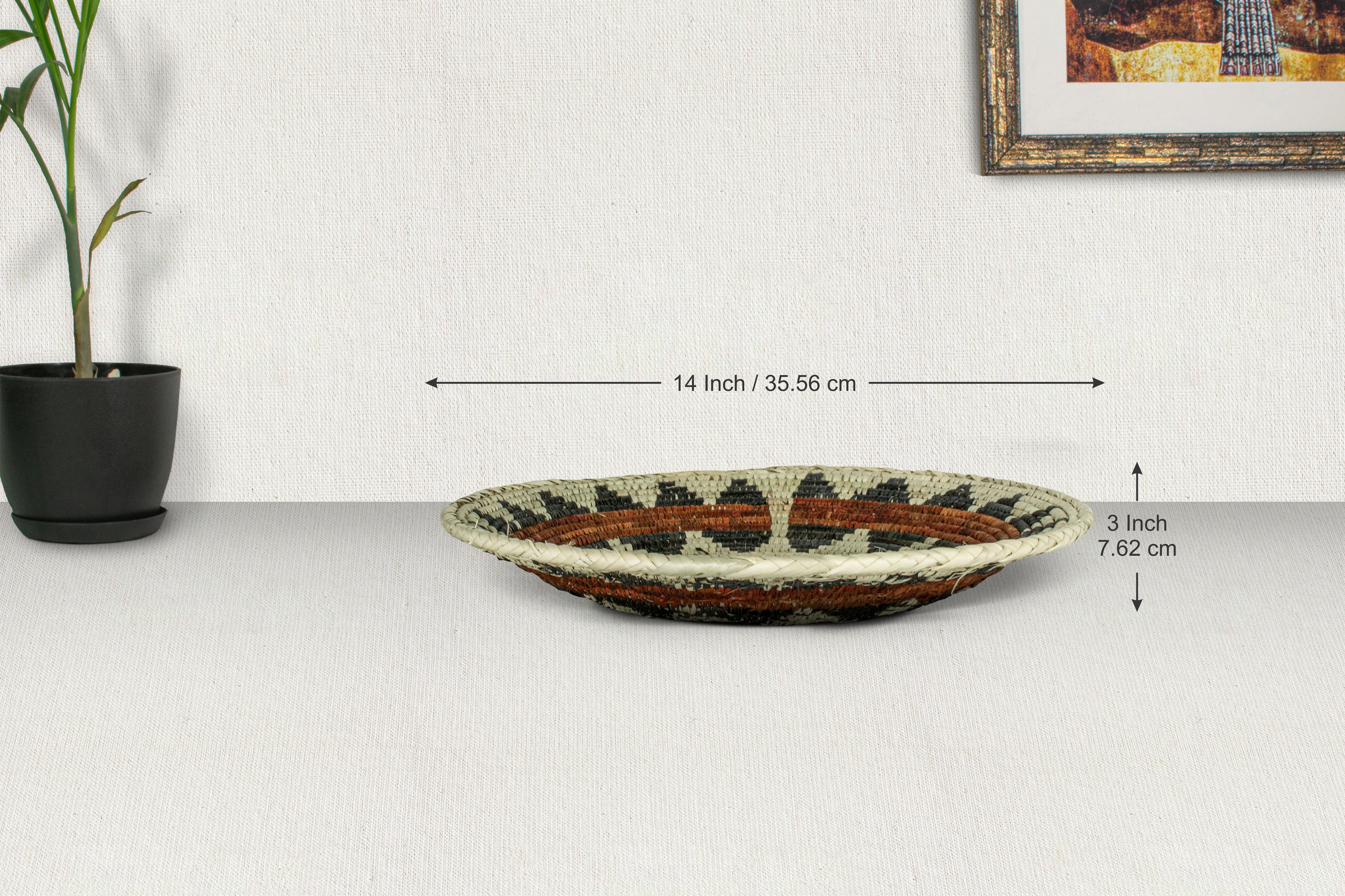 Pictogram Circle Basket 14-inch BSK-169-15