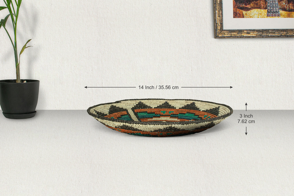 Authentic Green Star Bowl Basket 14-inch BSK-041-14