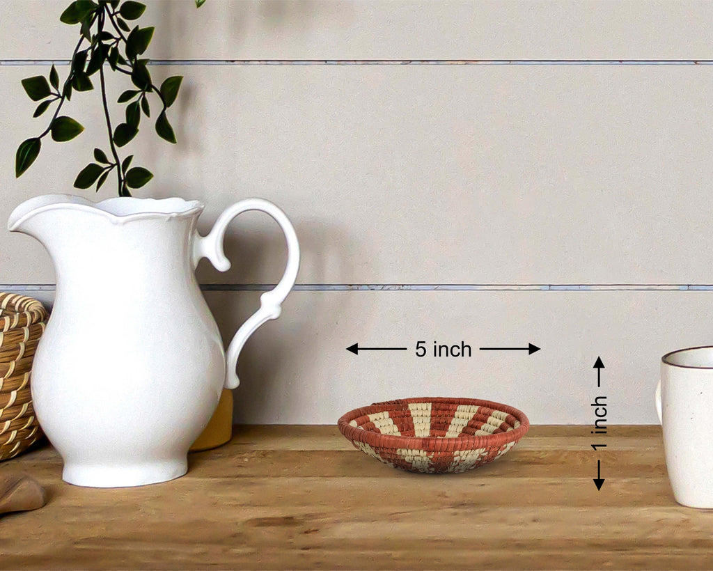 Boho Sun Rays Miniature Basket Pack of 5 - LBW-1603-5 A