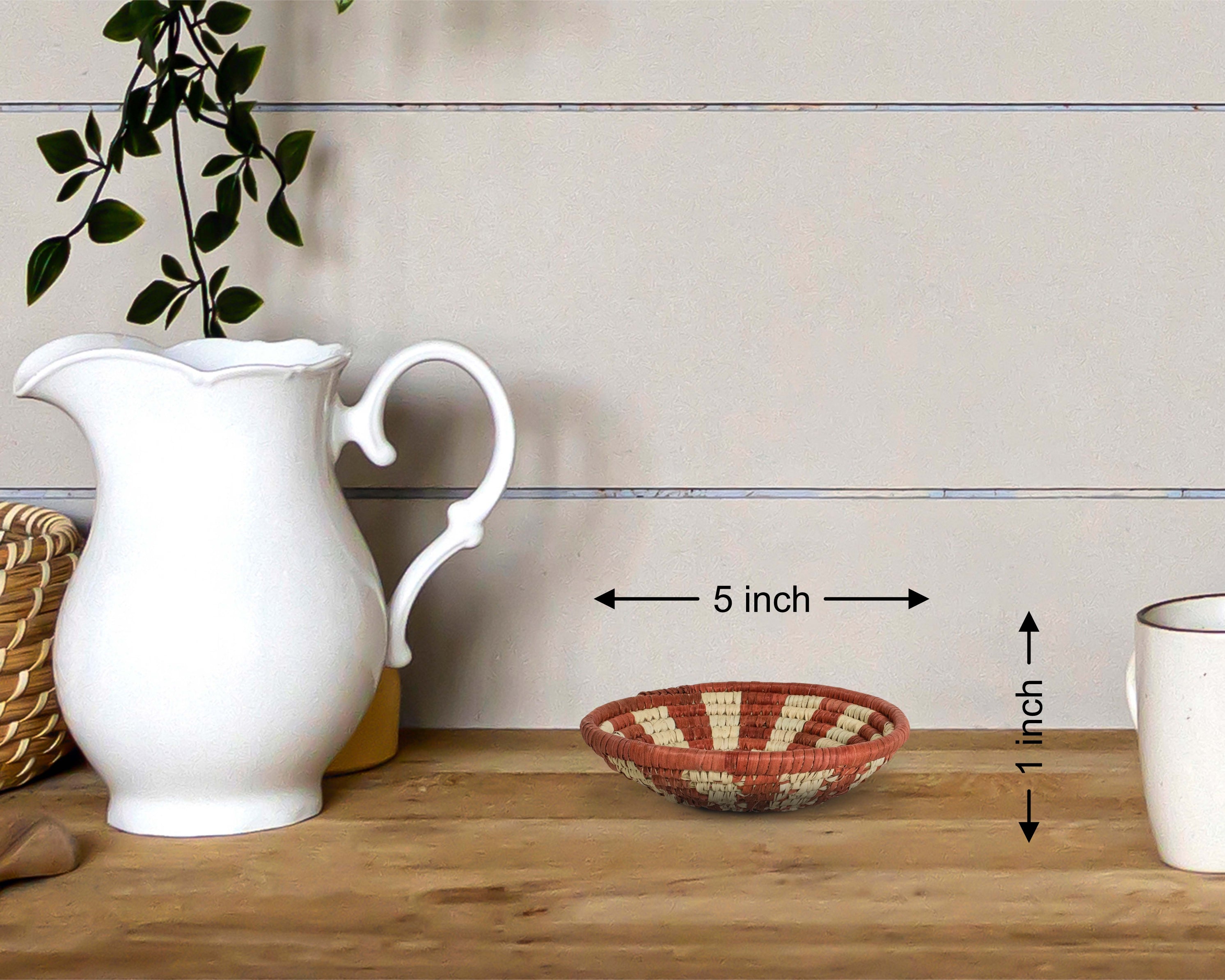 Boho Sun Rays Miniature Basket Pack of 5 - LBW-1603-5 A