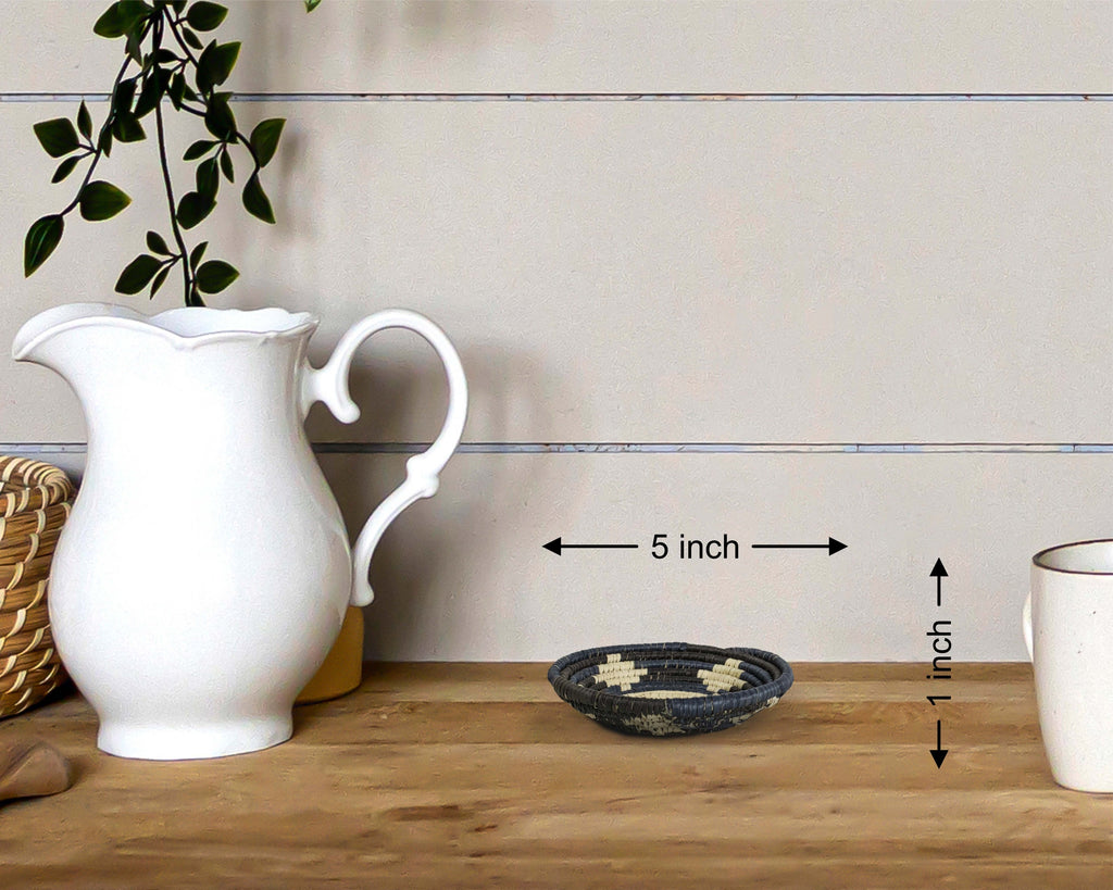 Boho Medallions Miniature Basket Pack of 5 - LBW-1608-5 A