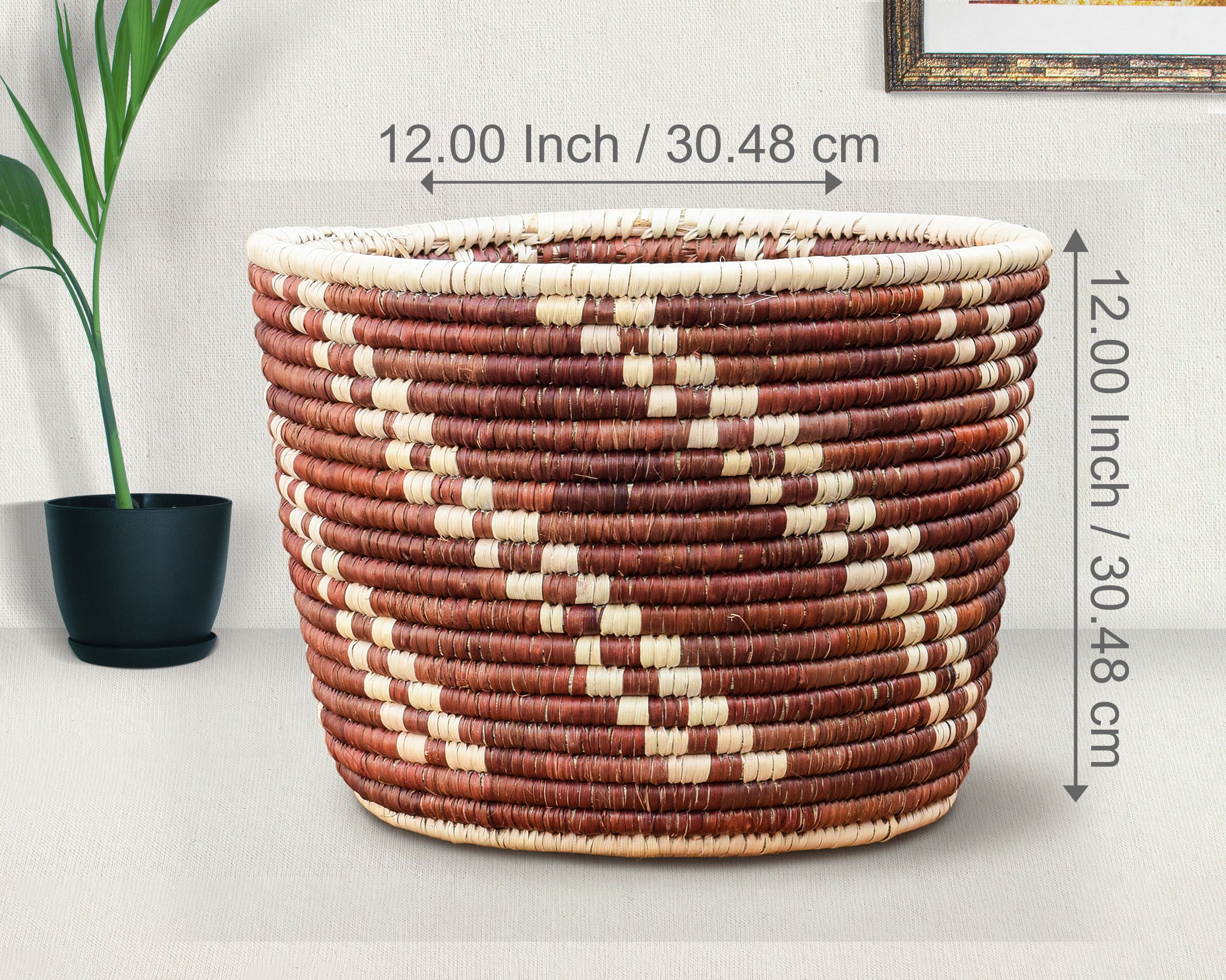 Aged WIne Planter Basket